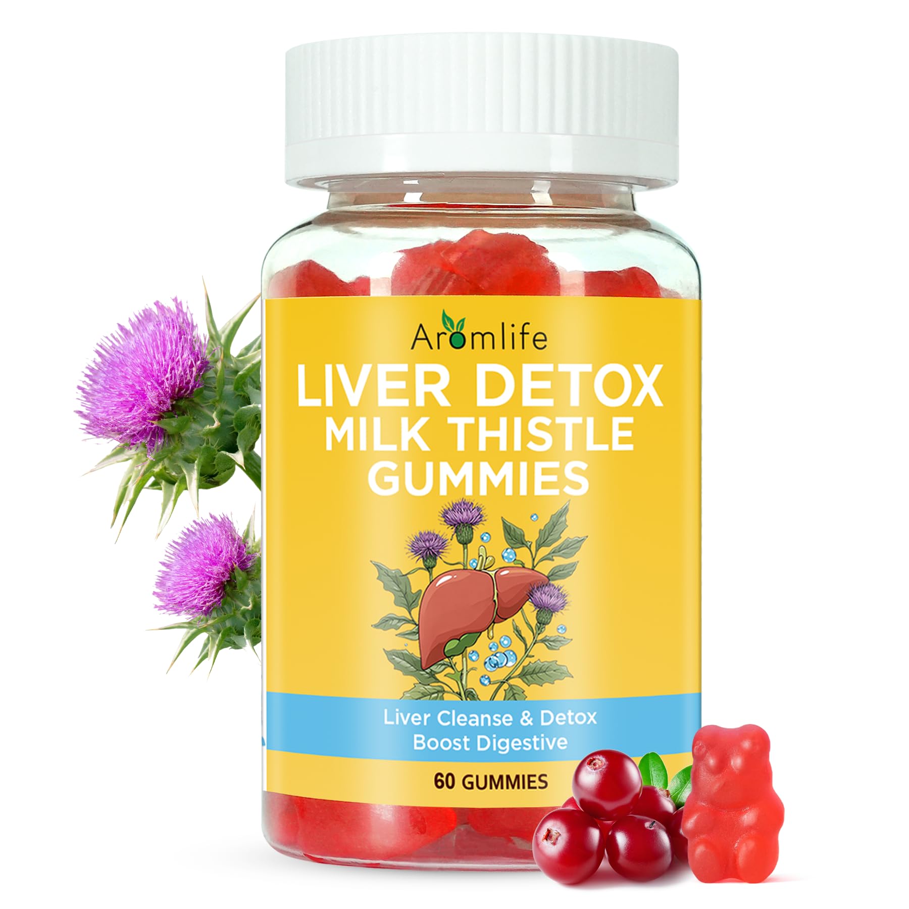 Aromlife Milk Thistle Gummies 60 Count