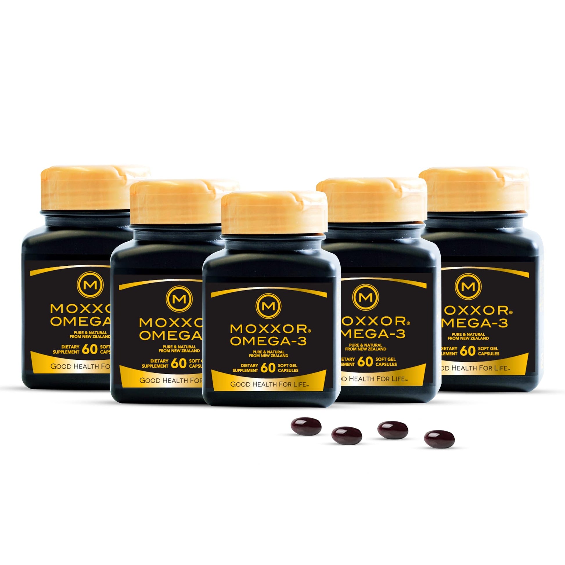 Moxxor Omega-3 New Zealand Green-Lipped Mussel Oil Capsules, 300 Capsules
