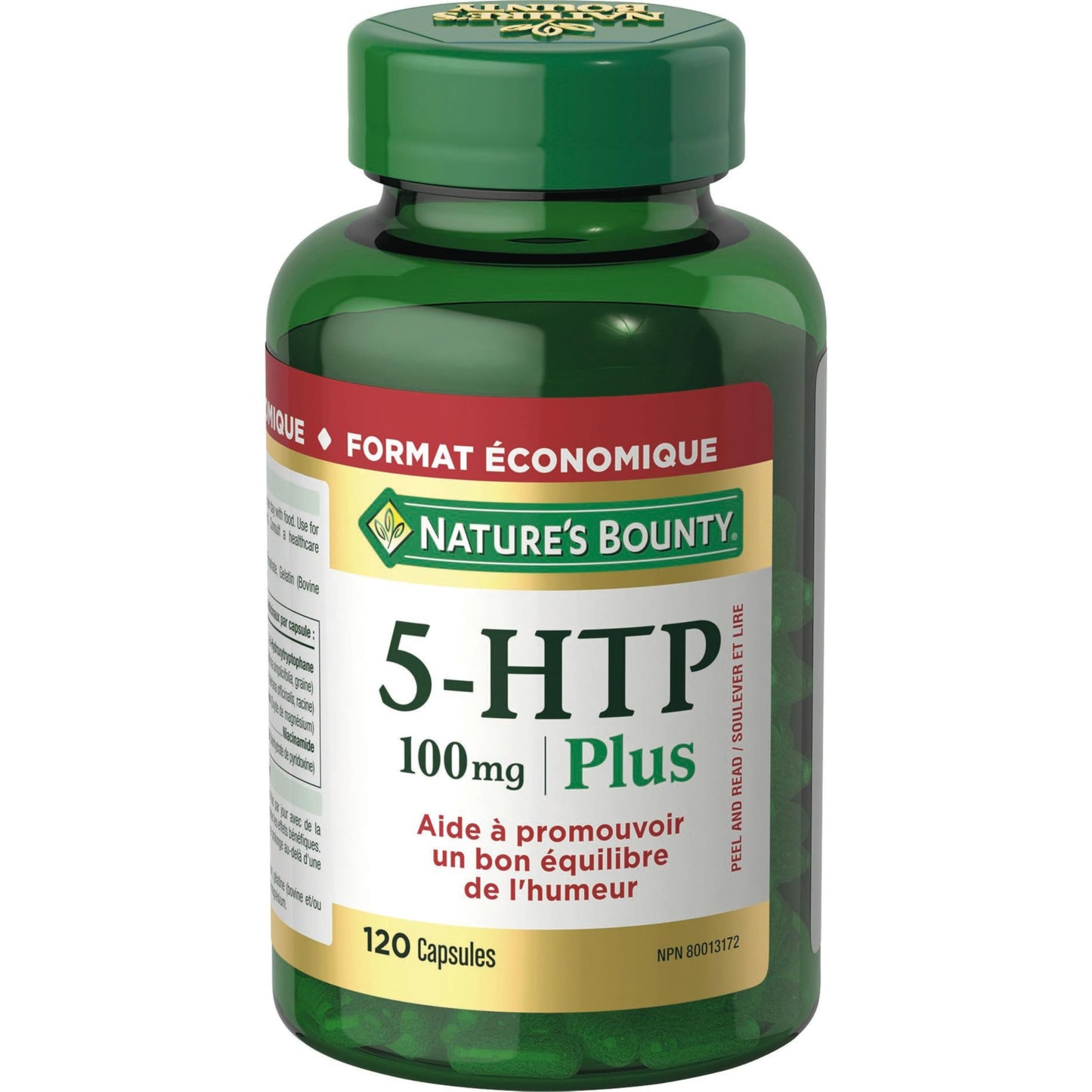 Nature's Bounty 5-HTP 100mg Capsule, 120 Count