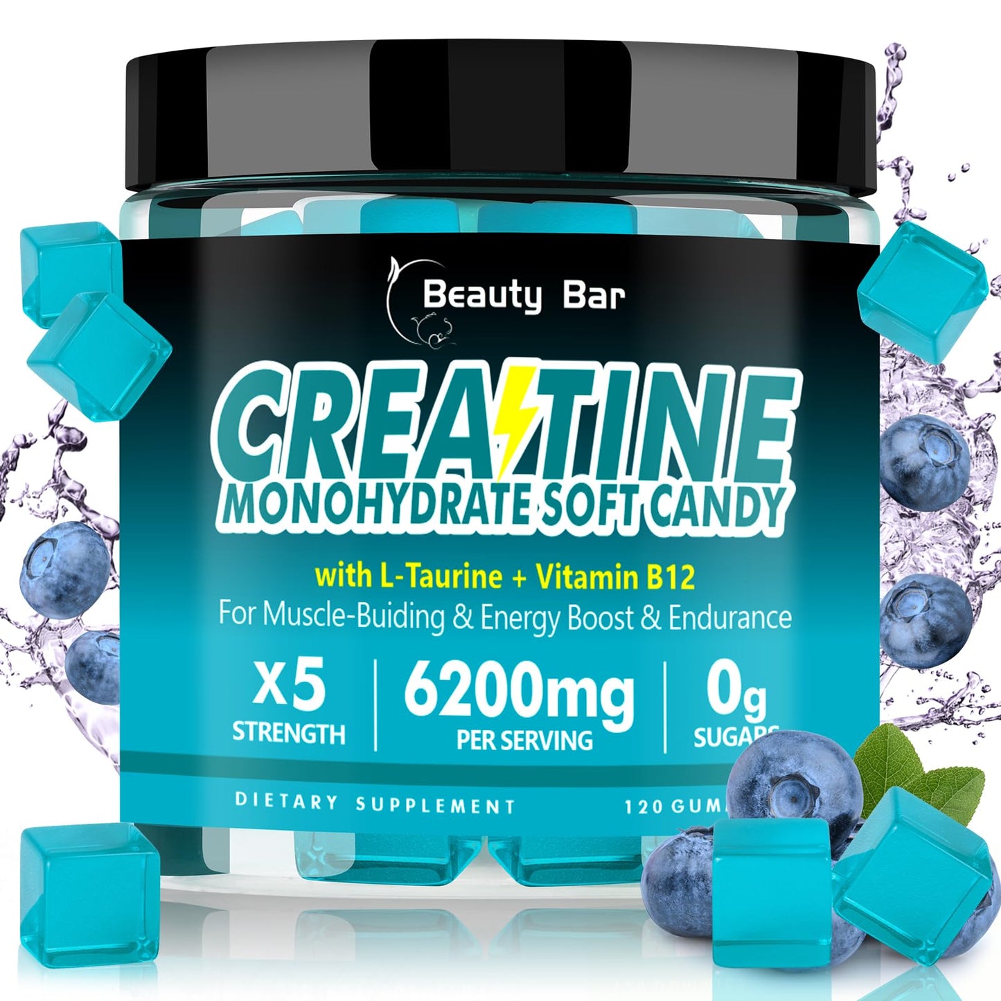 Beauty Bar Creatine Monohydrate Gummies Gummy, 1 Count