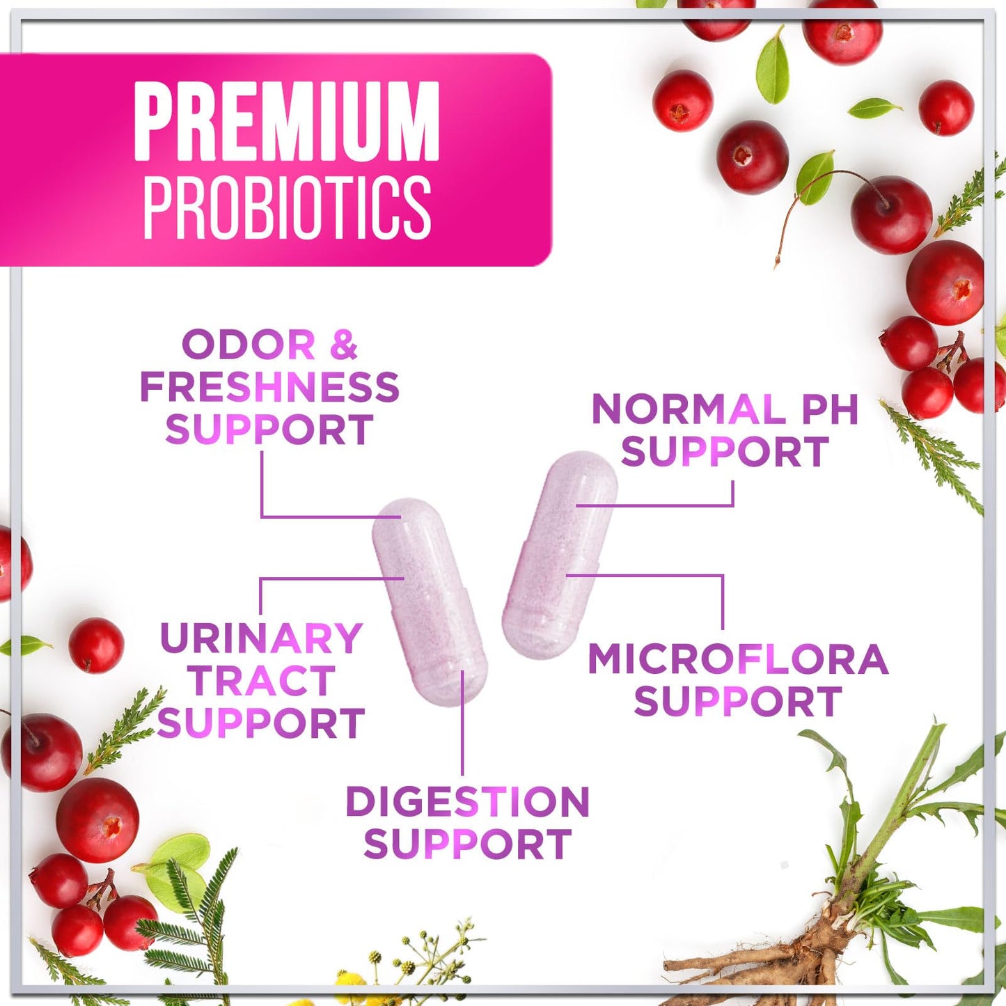 Hello Lovely! Probiotics for Women - Prebiotic and Probiotic Blend 60 Billion CFU Per Serving - 16 Strain Women's Probiotic for pH Balance & Vaginal Support - Digestive & Immune Support 120 Capsules