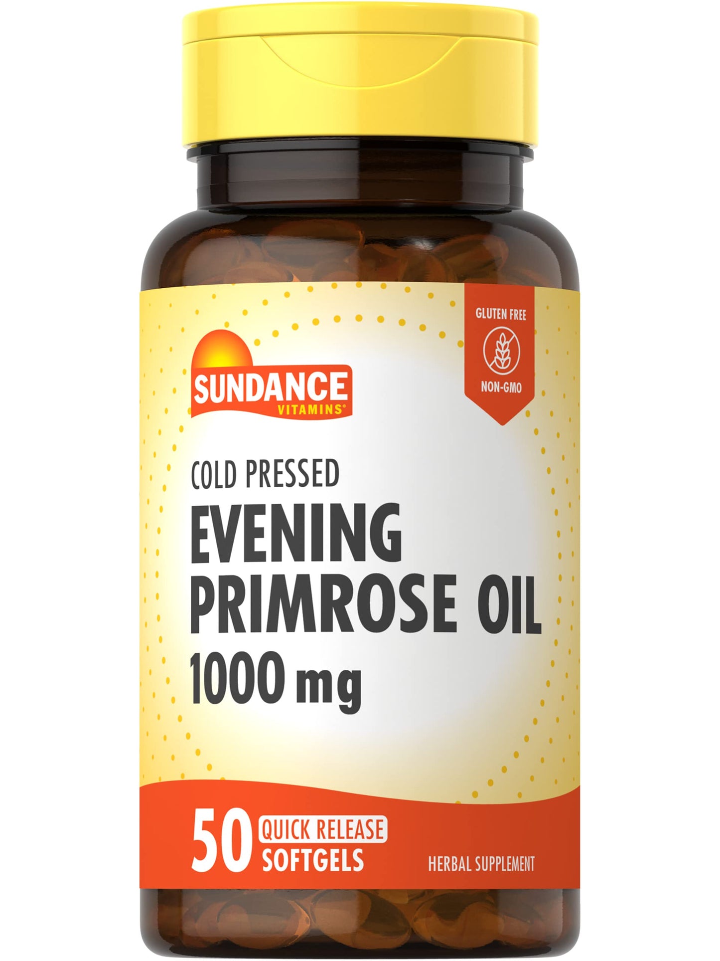 Sundance Evening Primrose Oil 1000mg for Women Softgel 50 Count