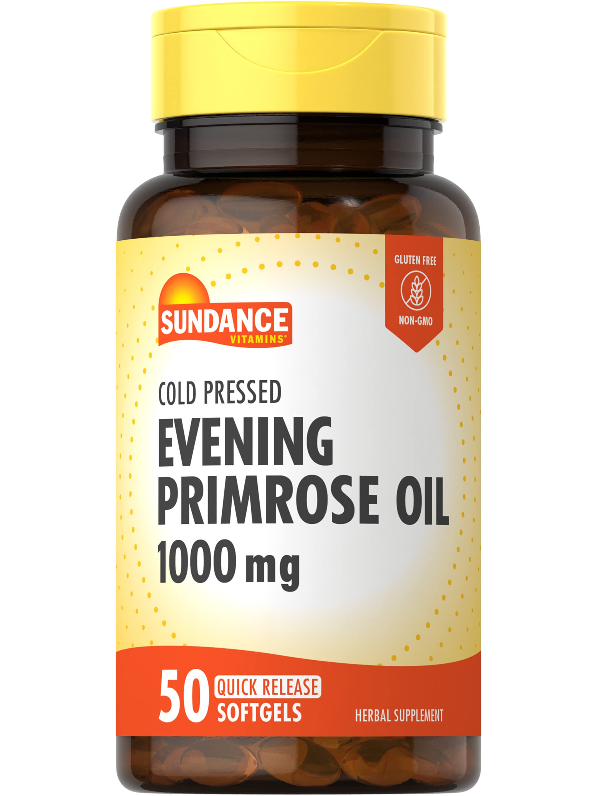 Sundance Evening Primrose Oil 1000mg for Women Softgel 50 Count