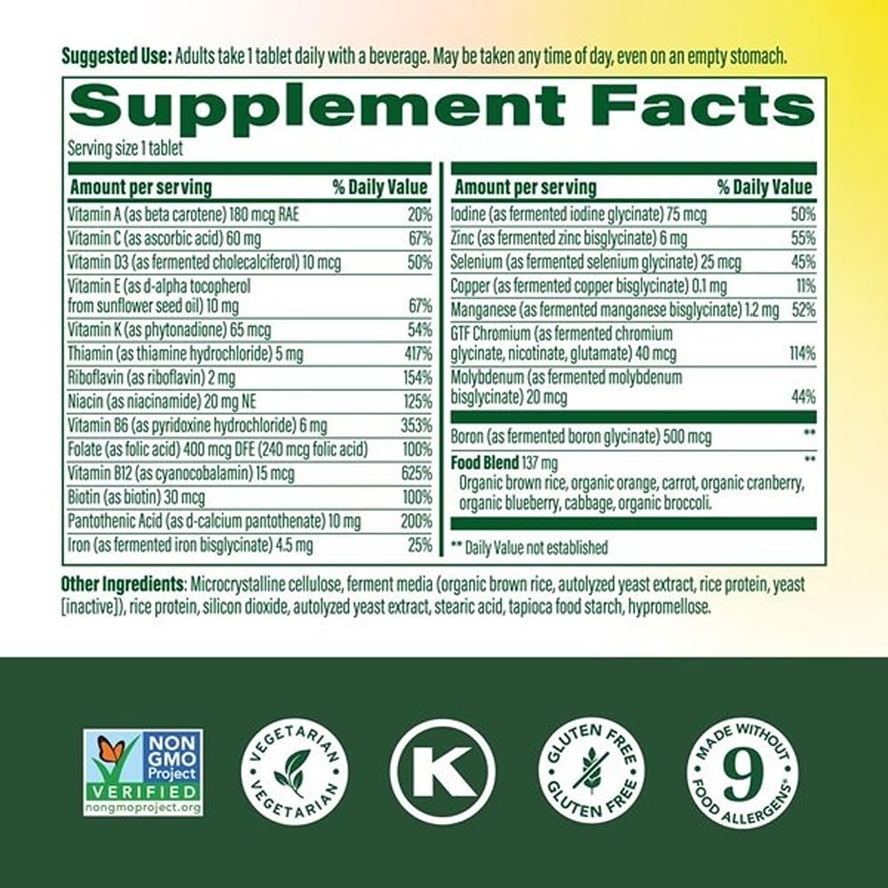 MegaFood One Daily Multivitamin for Women and Men 90 Tablets