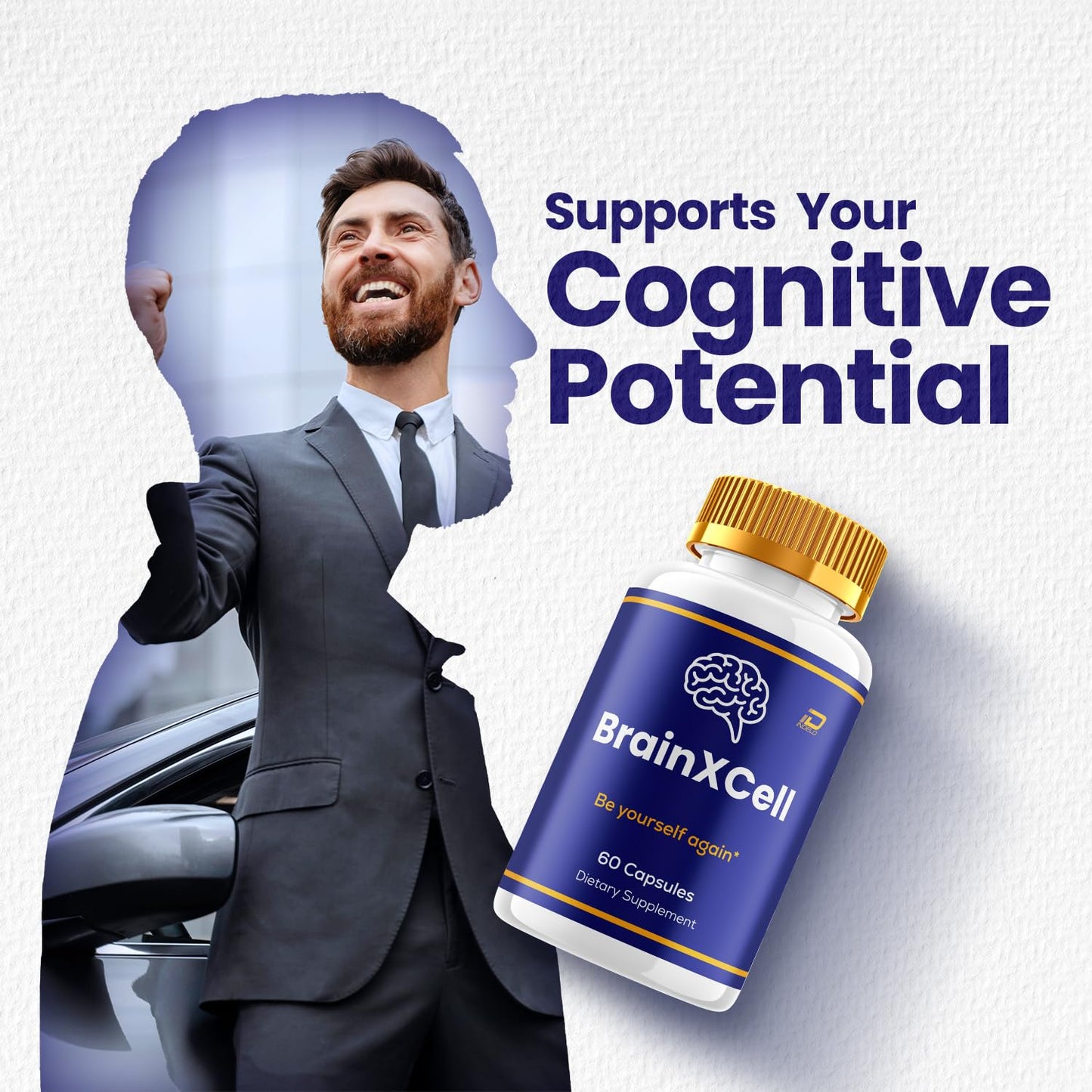 Indelo BrainXCell Advanced Formula Supplement, 180 Capsules