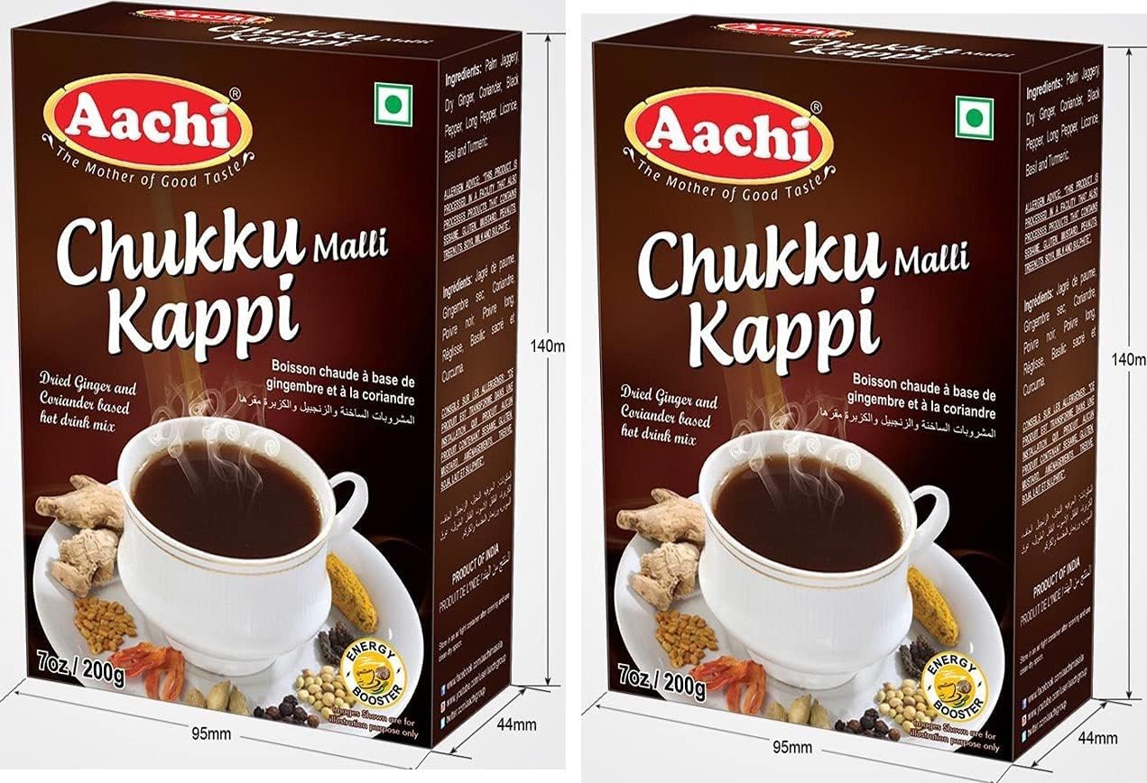 Aachi Chukku Mali Kappi Powder, Twin Pack 400g (2 x 200g) - 14