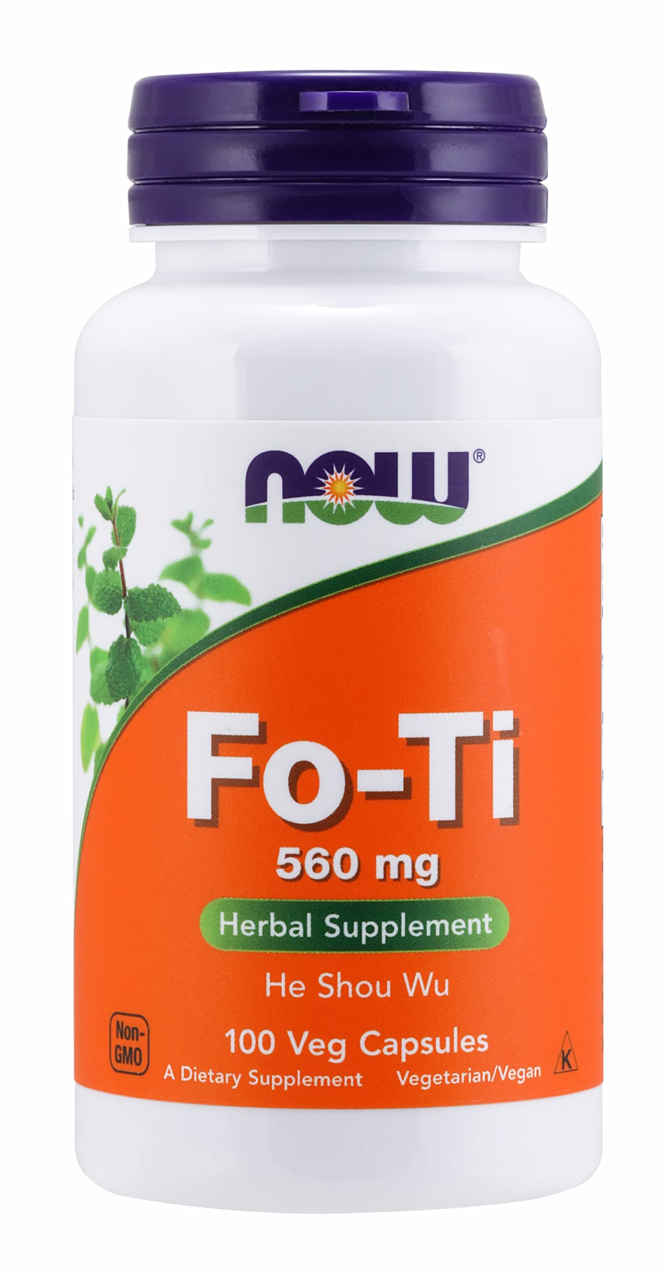 NOW Foods Fo-Ti Ho Shou Wu 560mg Capsule, 300 Count