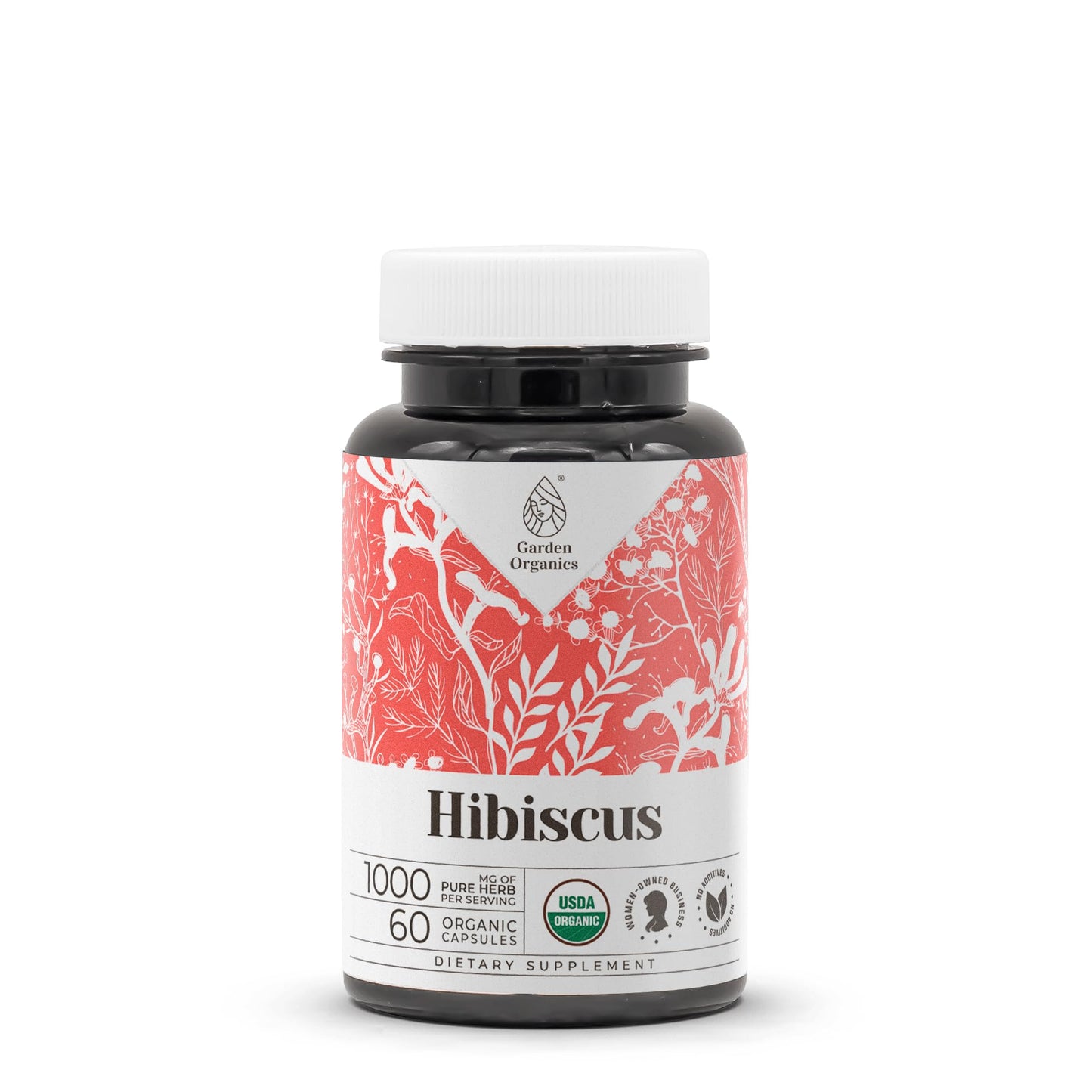 Garden Organics Hibiscus Capsules 60 Count
