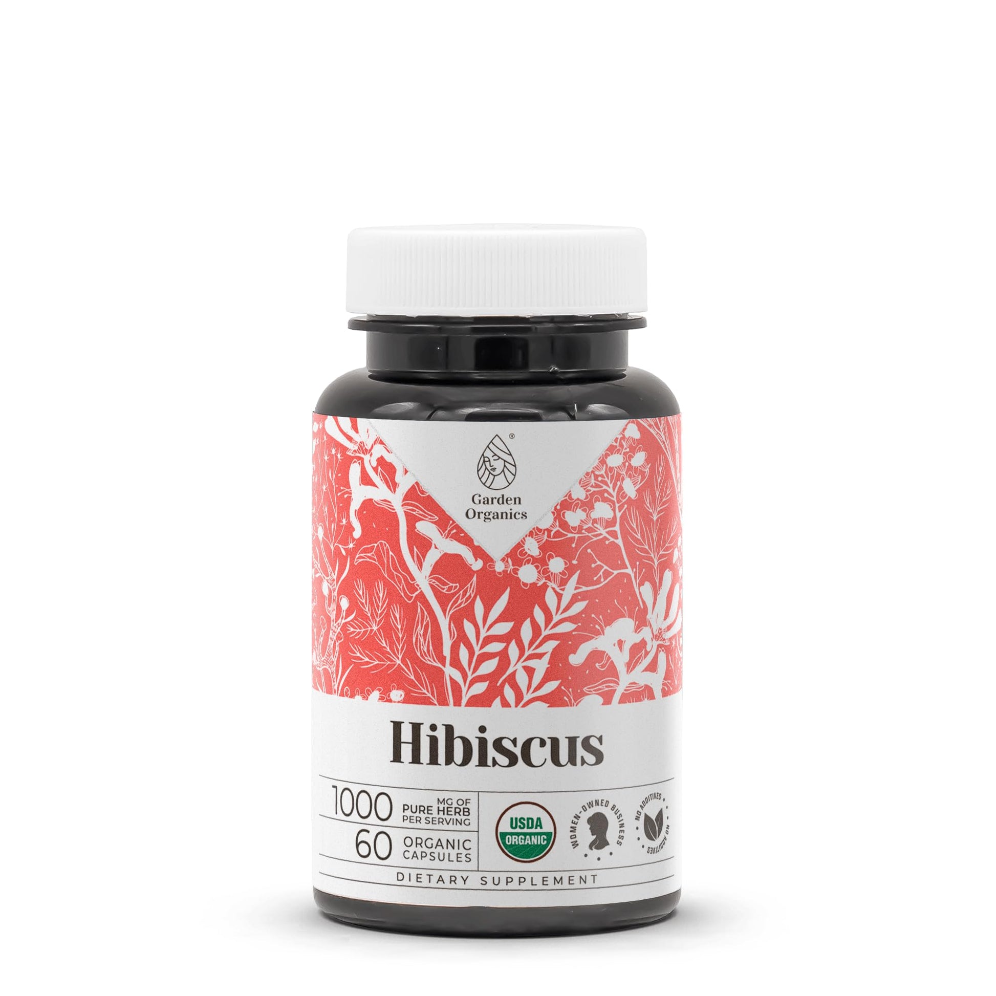Garden Organics Hibiscus Capsules 60 Count