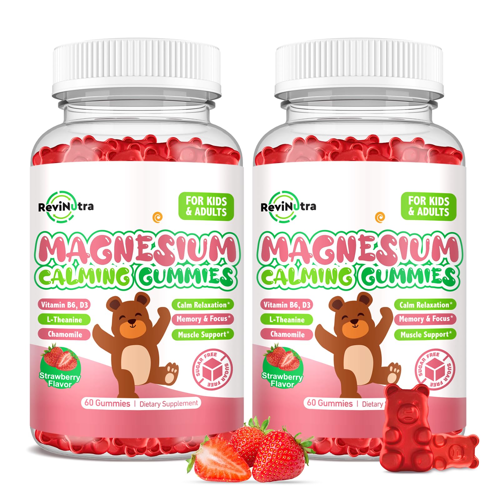 ReviNutra Kids Magnesium Glycinate Gummies, 120 Gummies