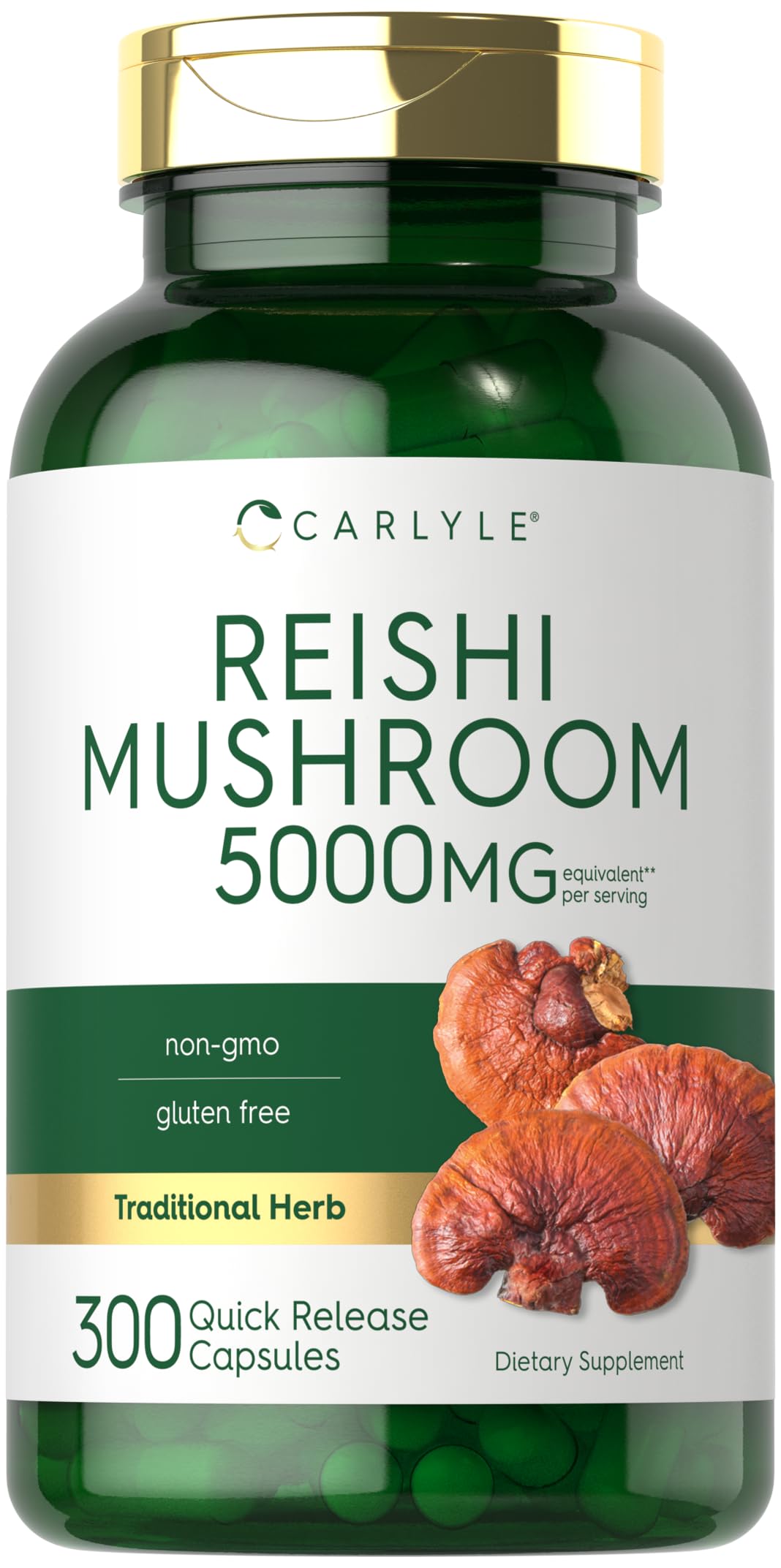 Carlyle Reishi Mushroom Capsules, 300 Count