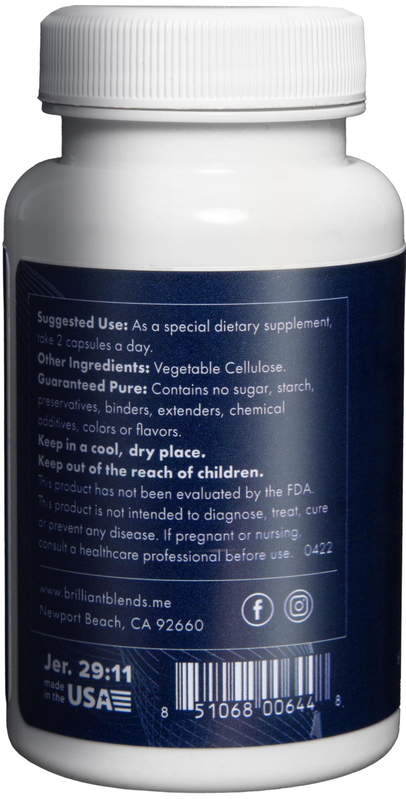 Brilliant Blends Adapt Adaptogen Supplement, 30 Capsules