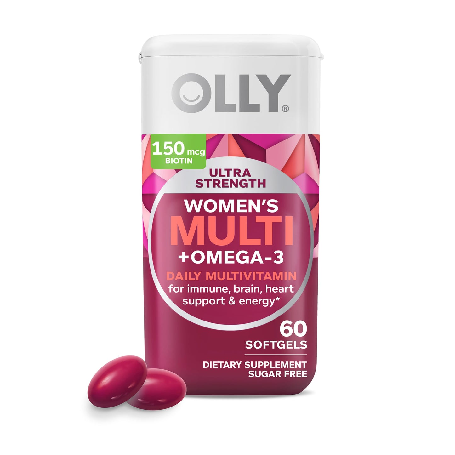 OLLY Ultra Strength Brain Softgels, 60-Count