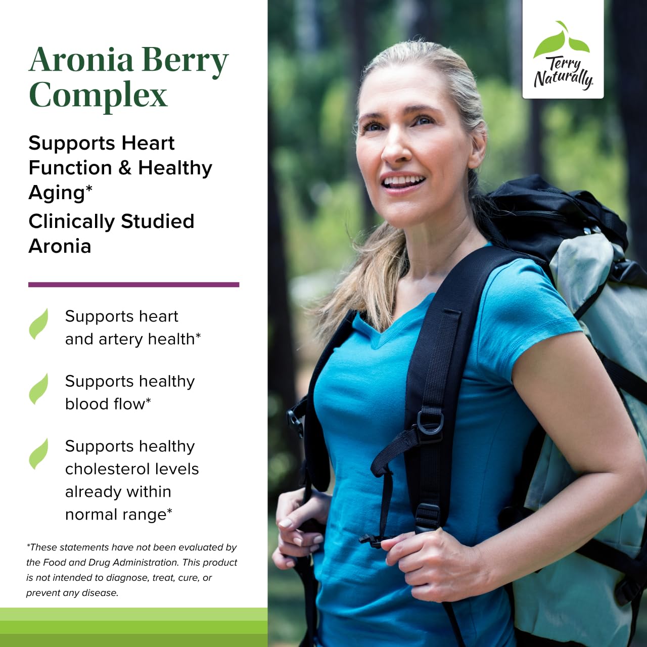 Terry Naturally Aronia Berry Complex with Grape Seed Extract 60 Capsules