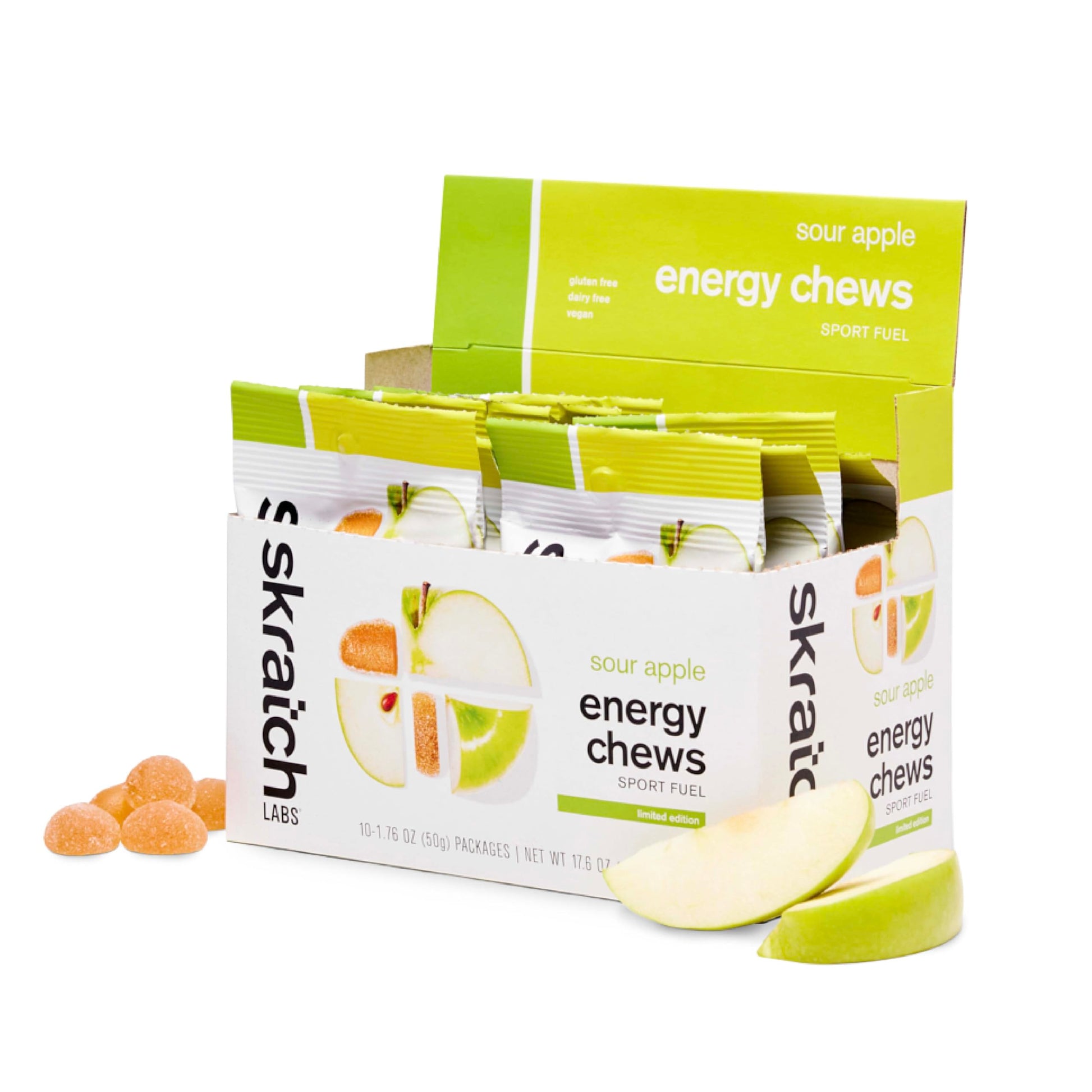 Skratch Labs Energy Chews Gummy, 1.76 Ounce (Pack of 10)