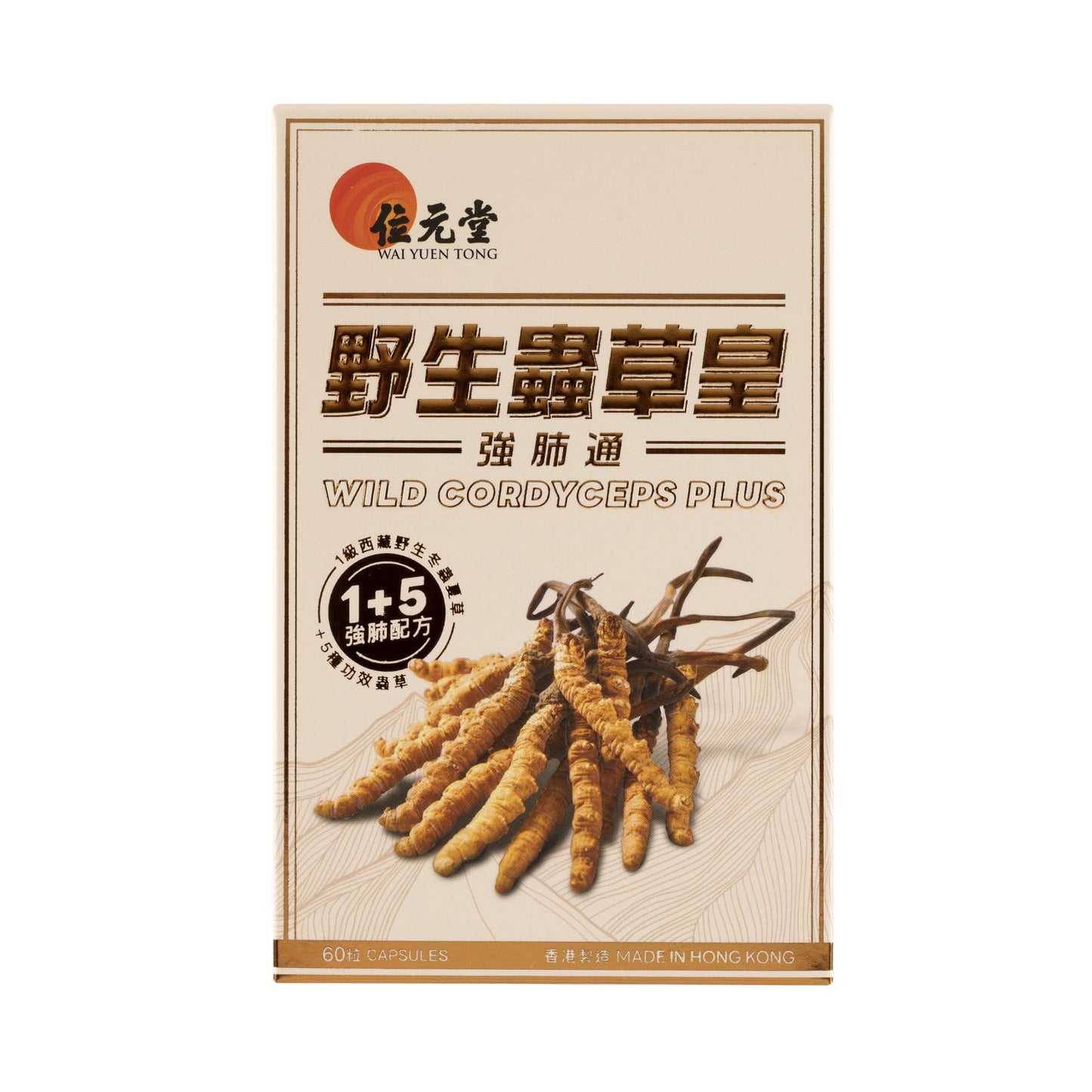 Wai Yuen Tong Wild Cordyceps Plus Capsule, 60 Count