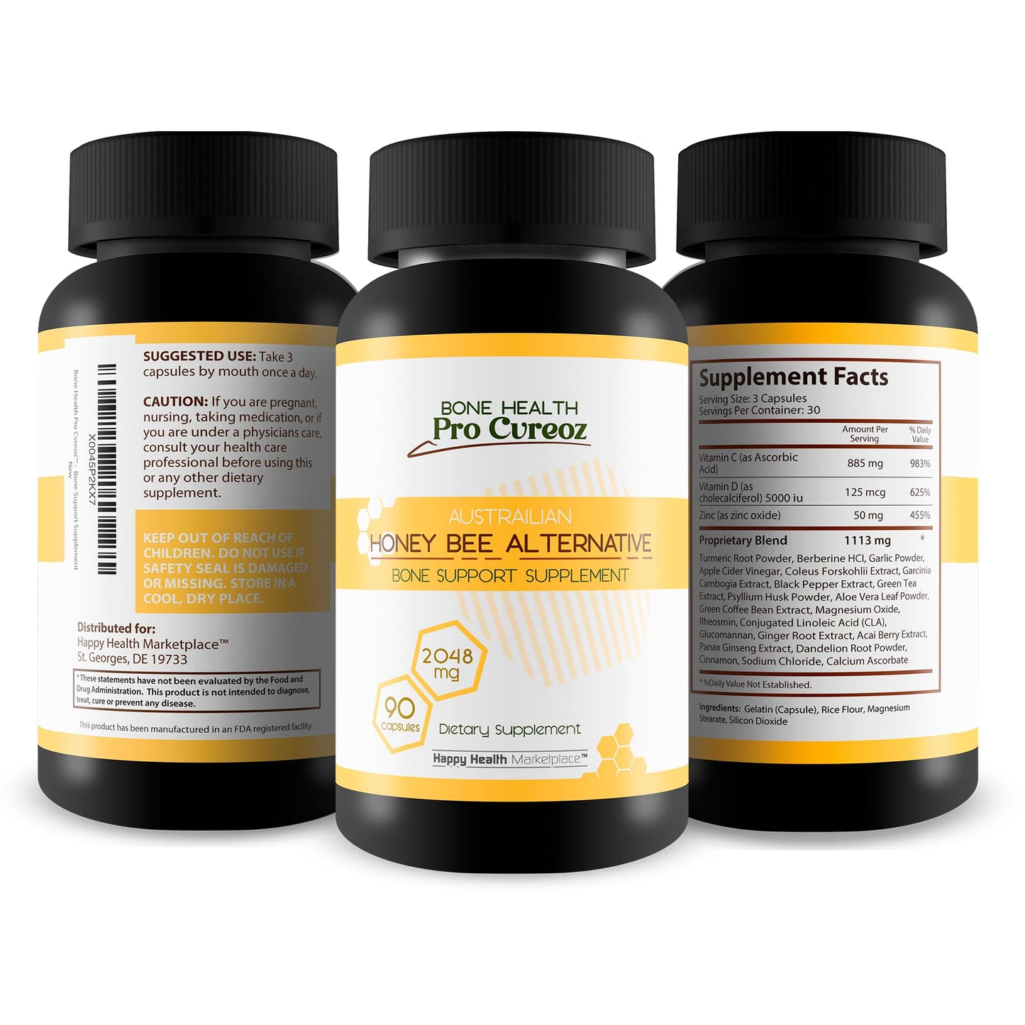 Happy Health Marketplace Vitamin D Bone Health Capsule, 90 Capsules