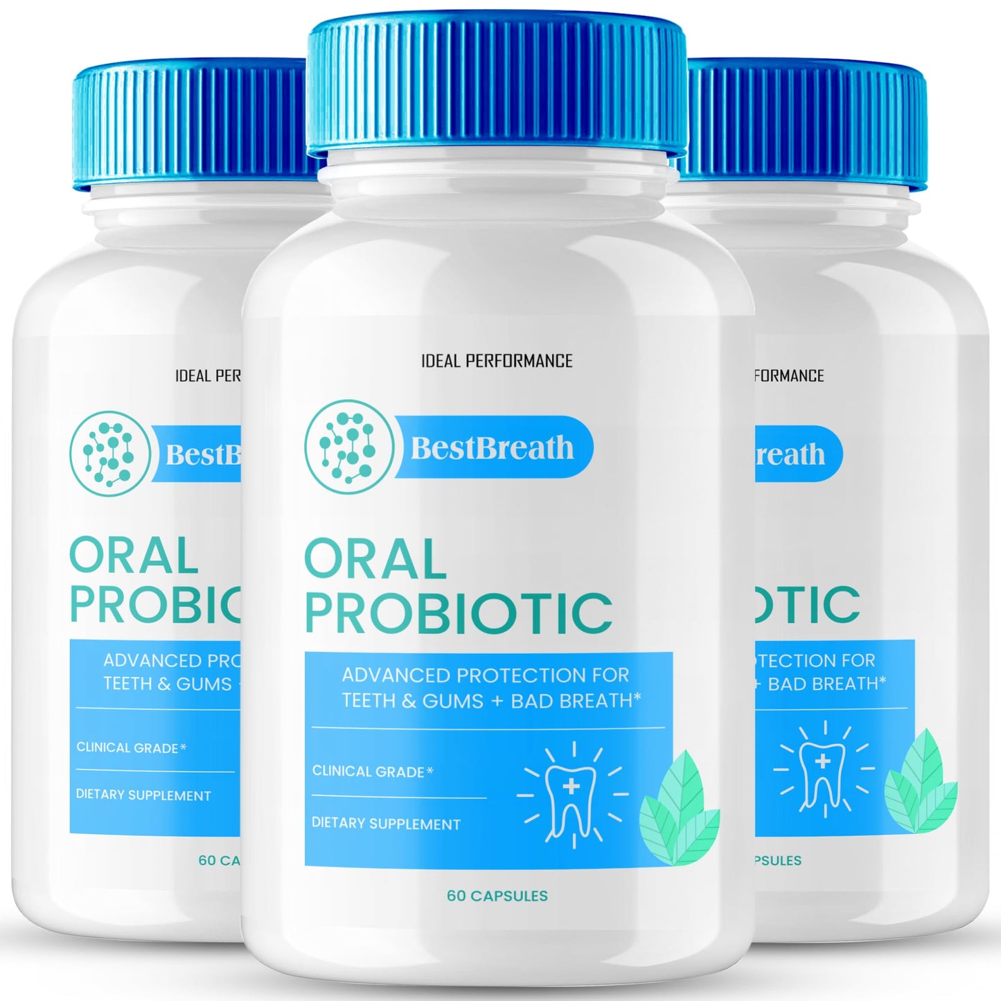 IDEAL PERFORMANCE Best Breath Oral Probiotic Capsules 180 Capsules