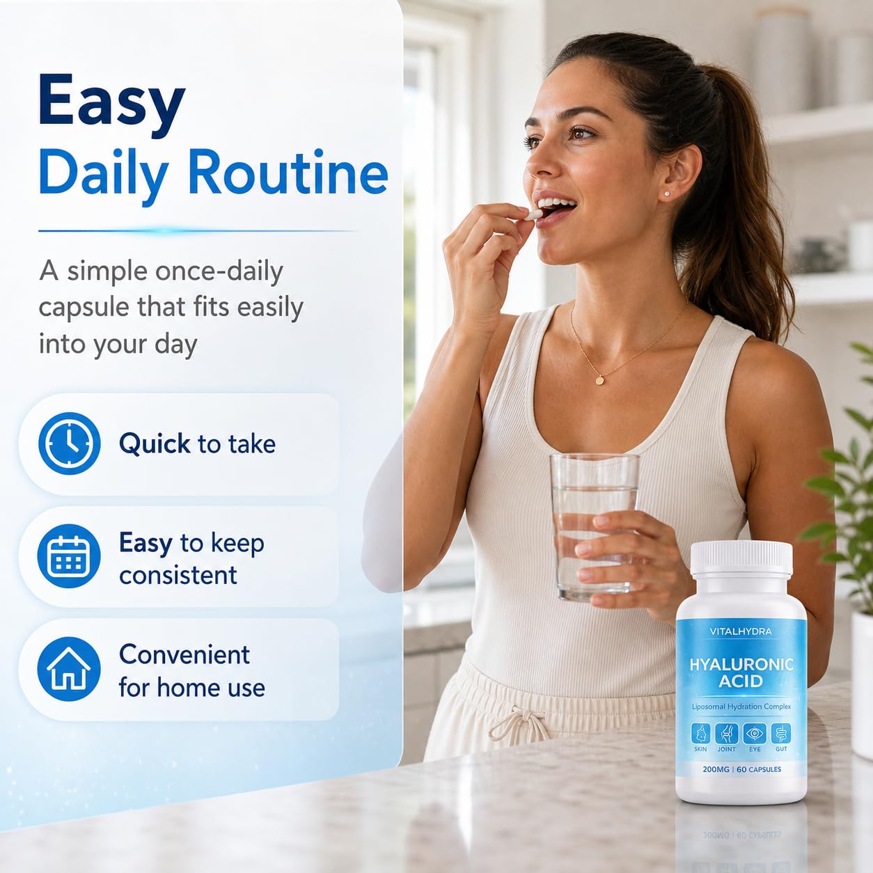 AUCIER VitalHydra Hyaluronic Acid, 60 Capsules