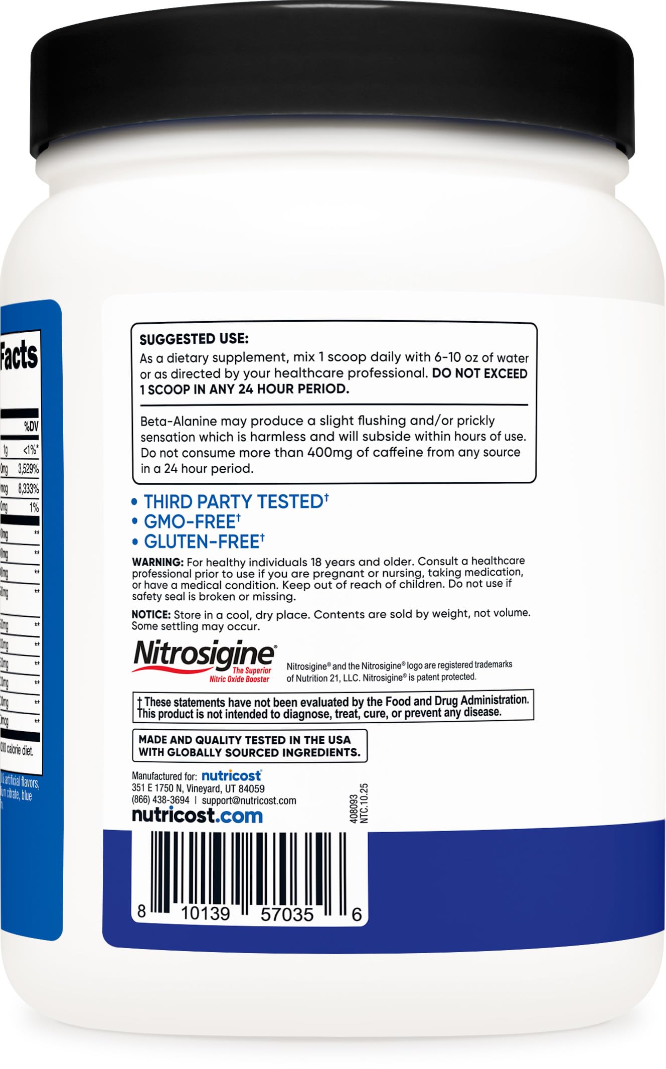 Nutricost Pre-Workout Complex Powder 64 Servings