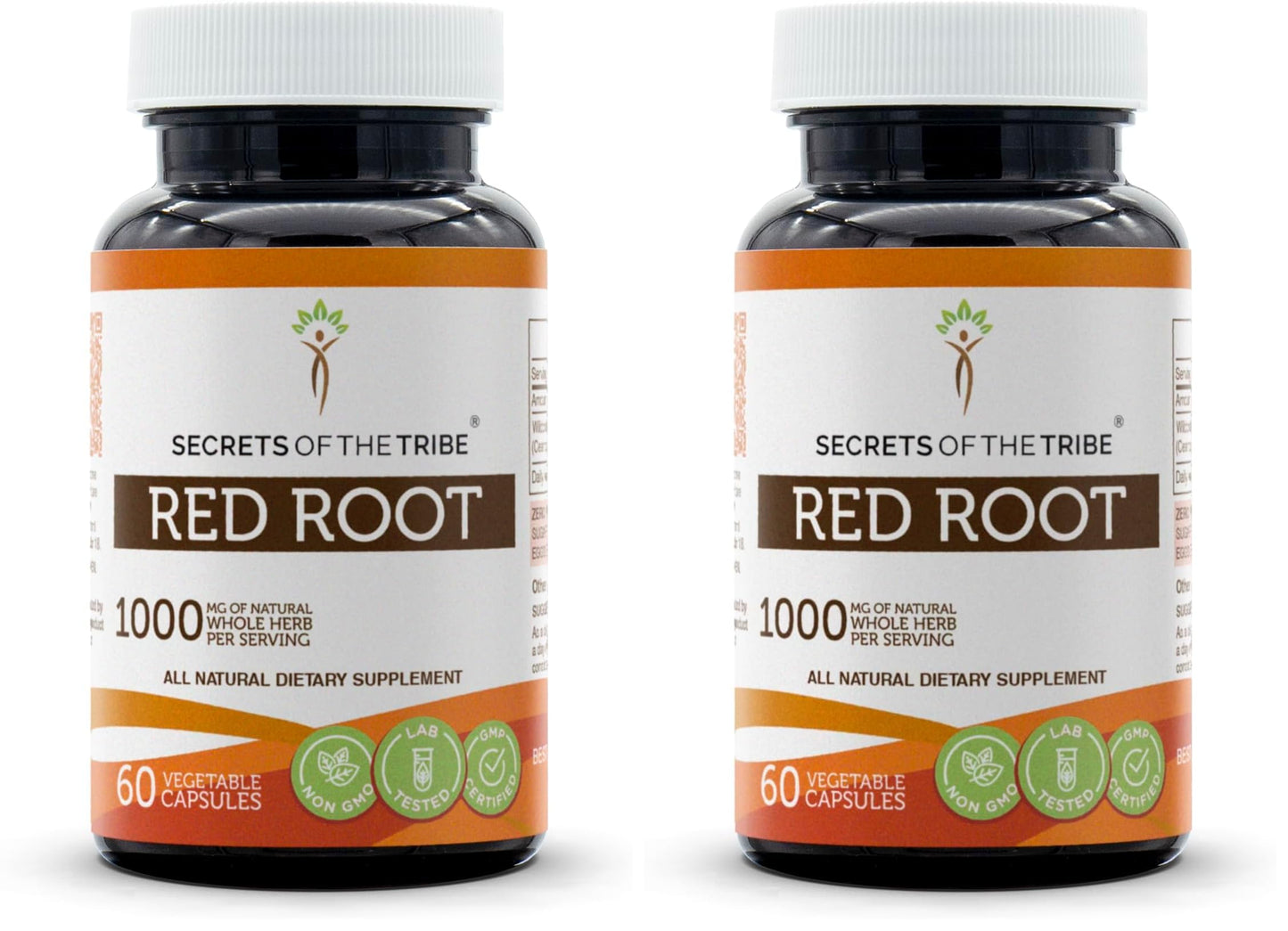 Secrets of the Tribe Red Root 1000 mg Capsules, 120 Count