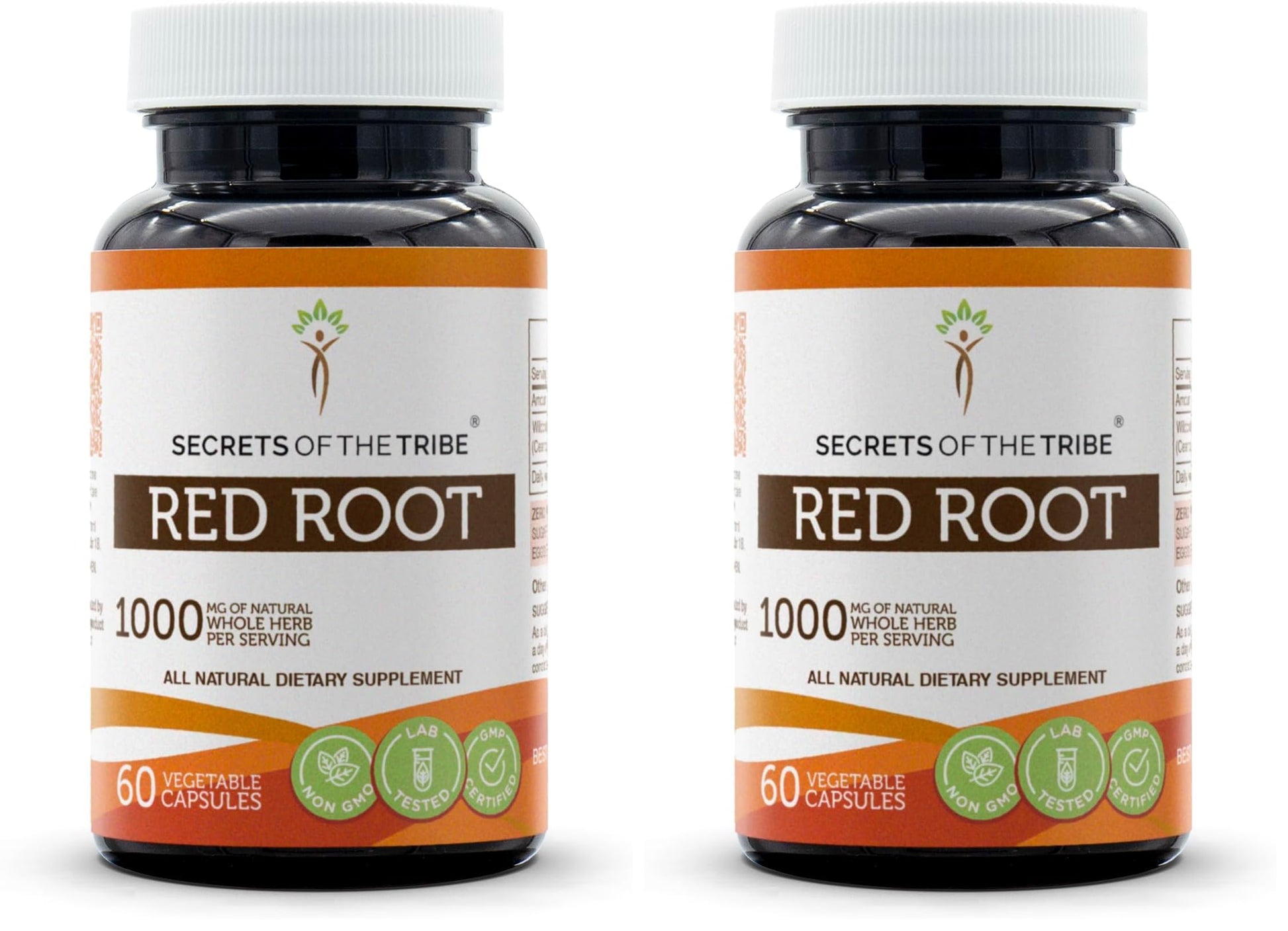 Secrets of the Tribe Red Root 1000 mg Capsules, 120 Count