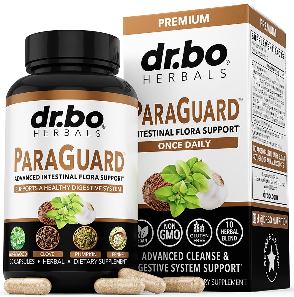 DR. BO ParaGuard Cleanse Detox Pills Capsules 30 Count