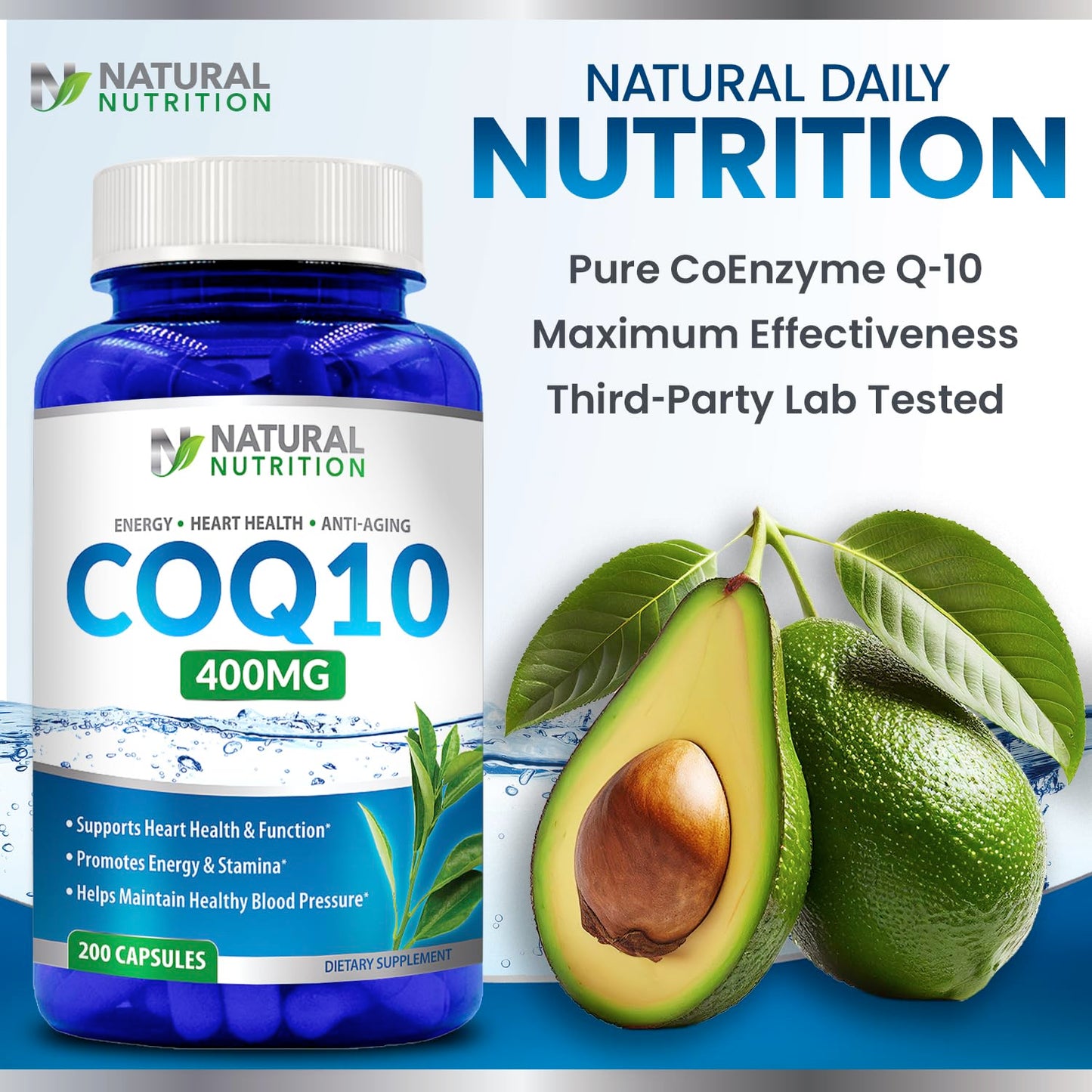 Generic CoQ10 400mg Capsule, 200 Capsules