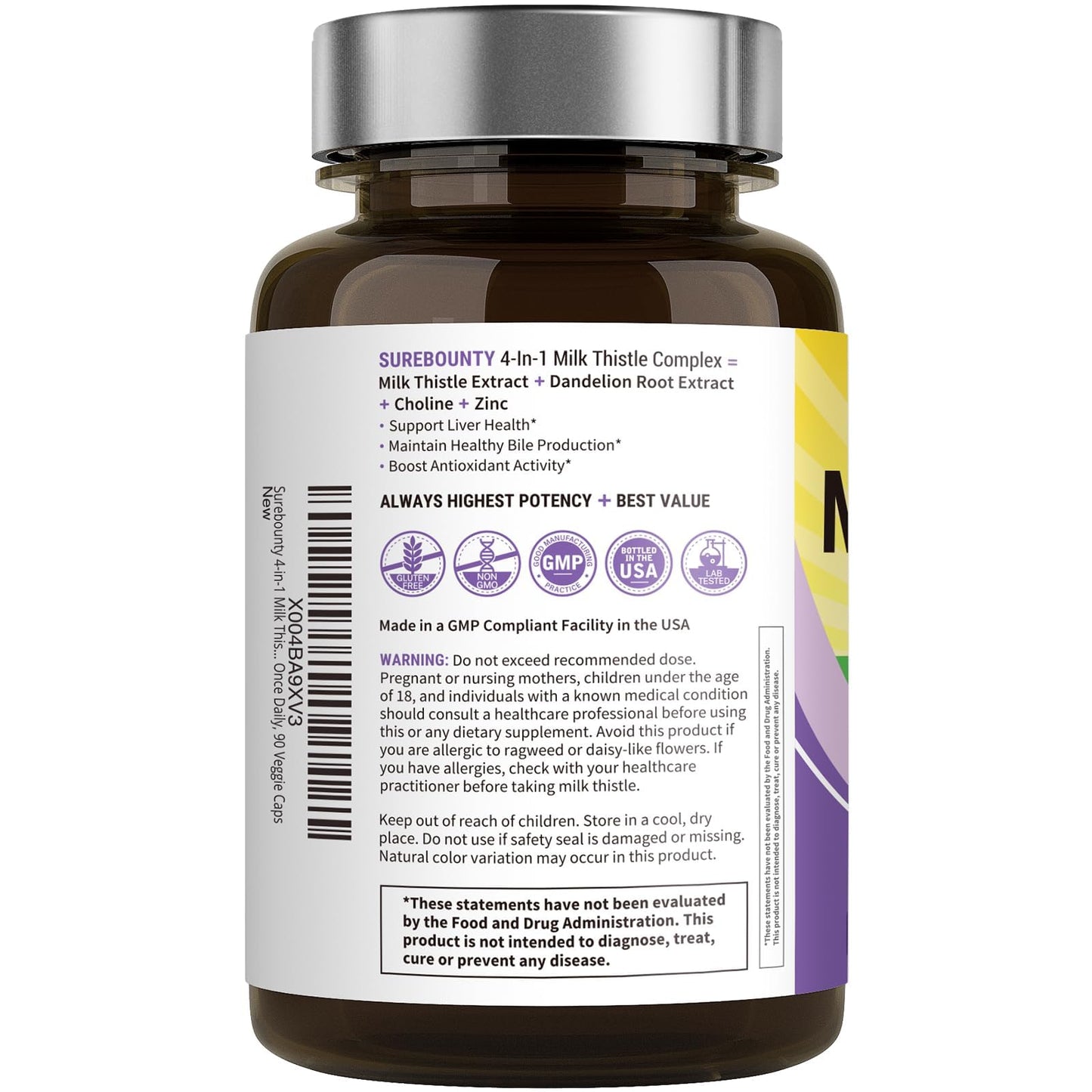 Surebounty Milk Thistle Complex Capsules 90