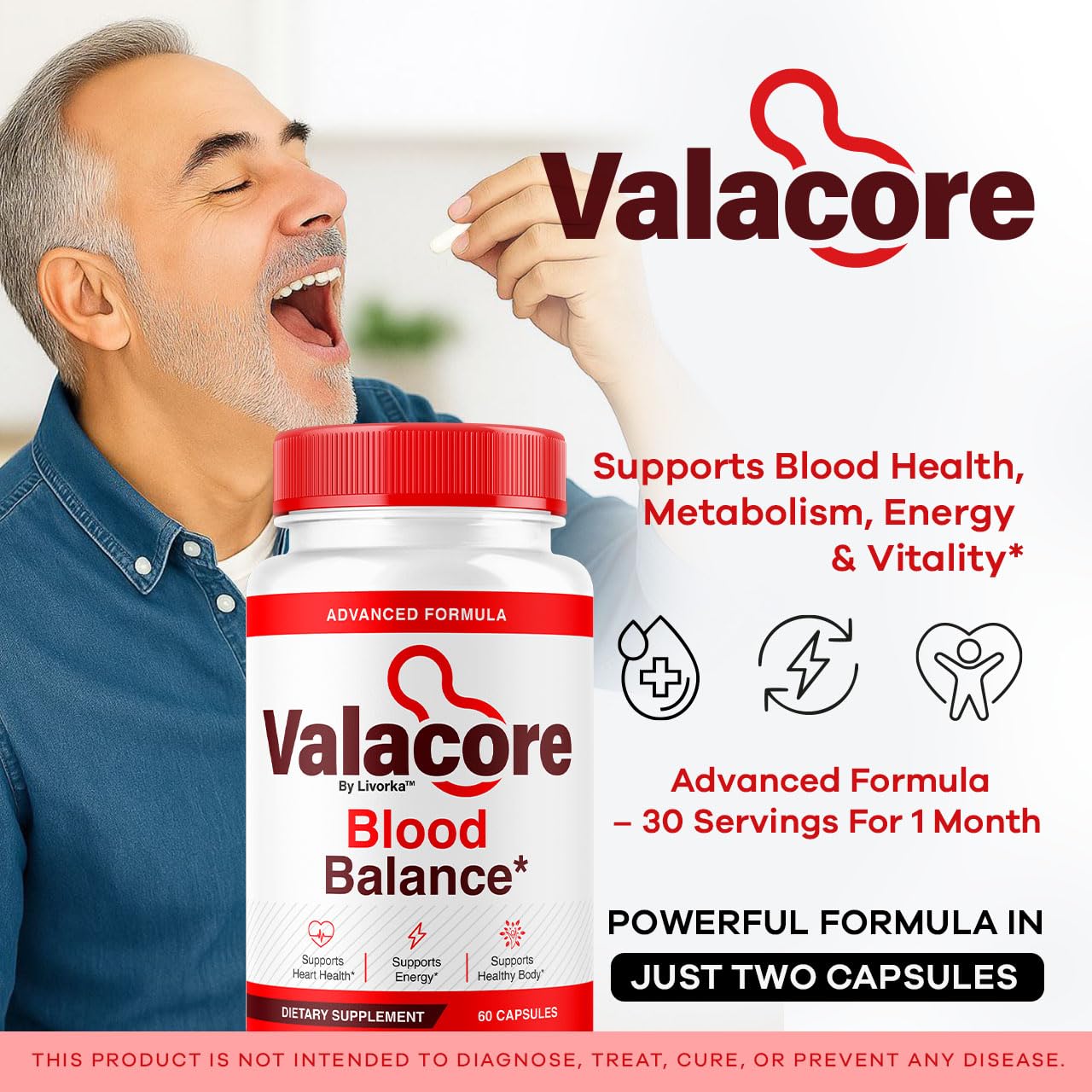 LIVORKA Valacore Blood Support Advanced Formula Capsules, 300 Capsules