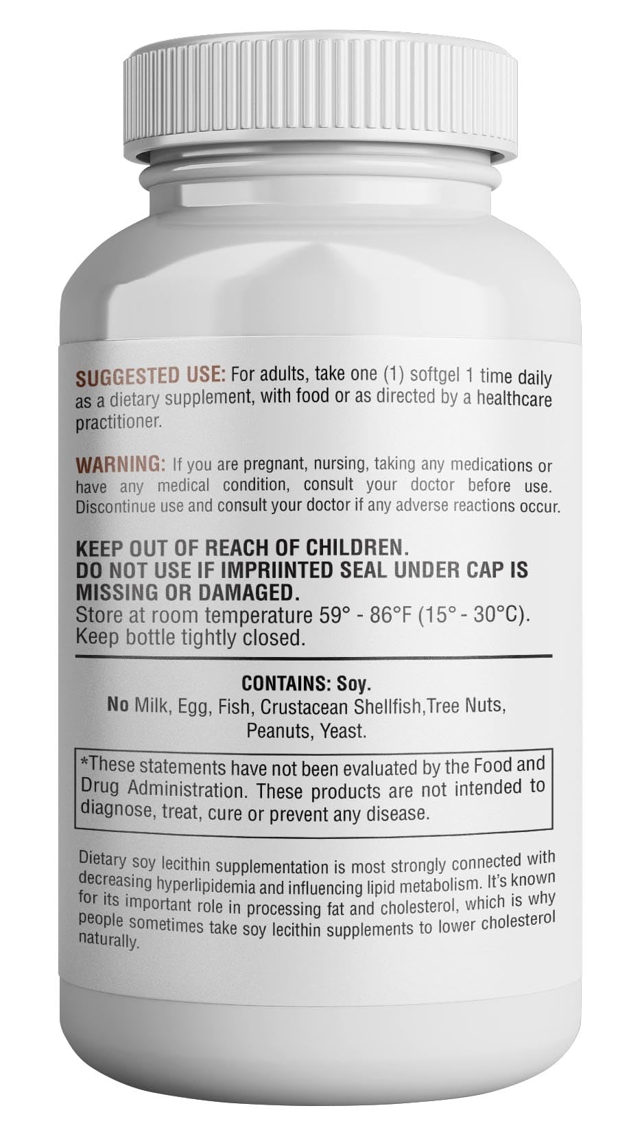 HEALTH LFE Lecithin 1200mg Softgels 120