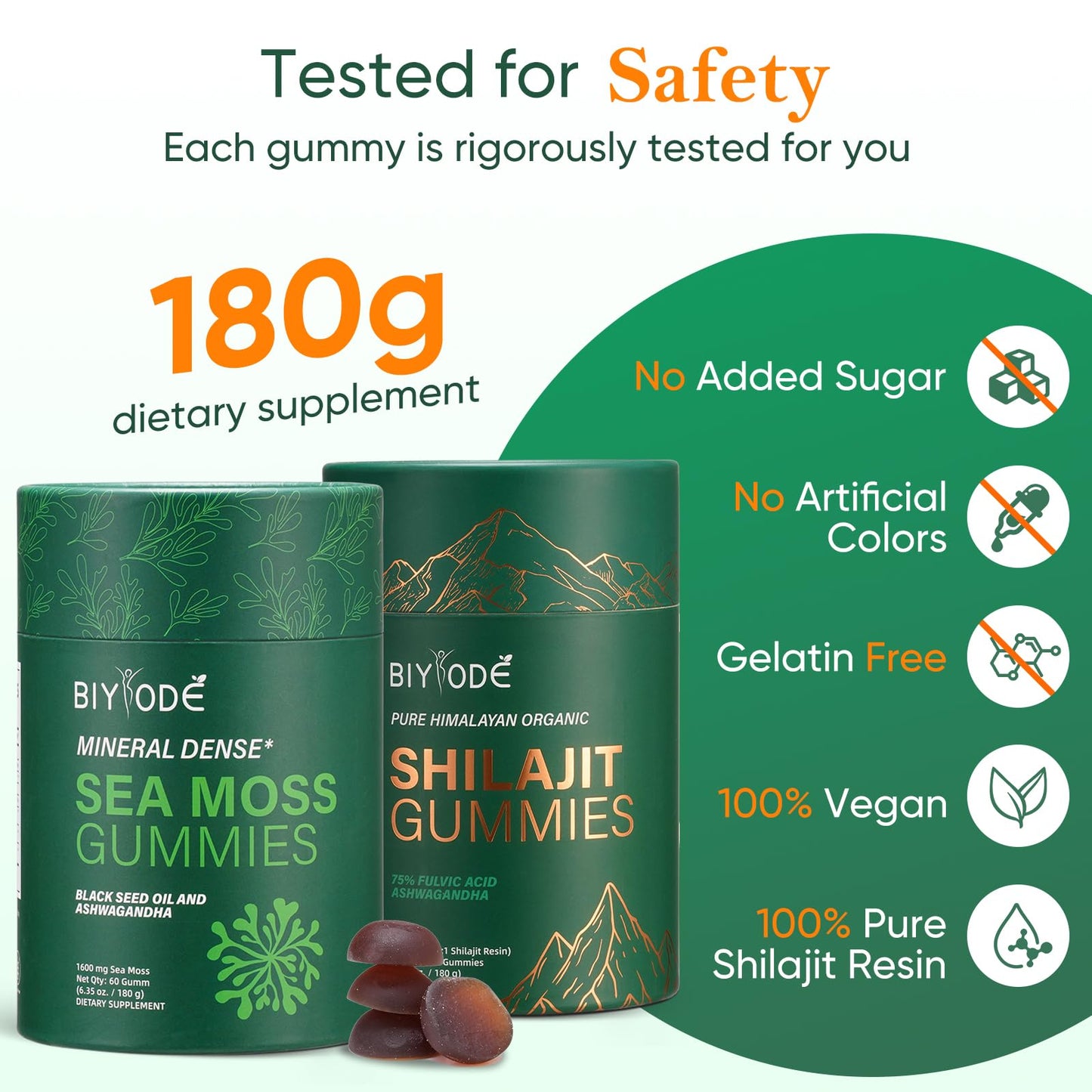 Xuore Himalayan Shilajit & Sea Moss Gummies, 120 Gummies