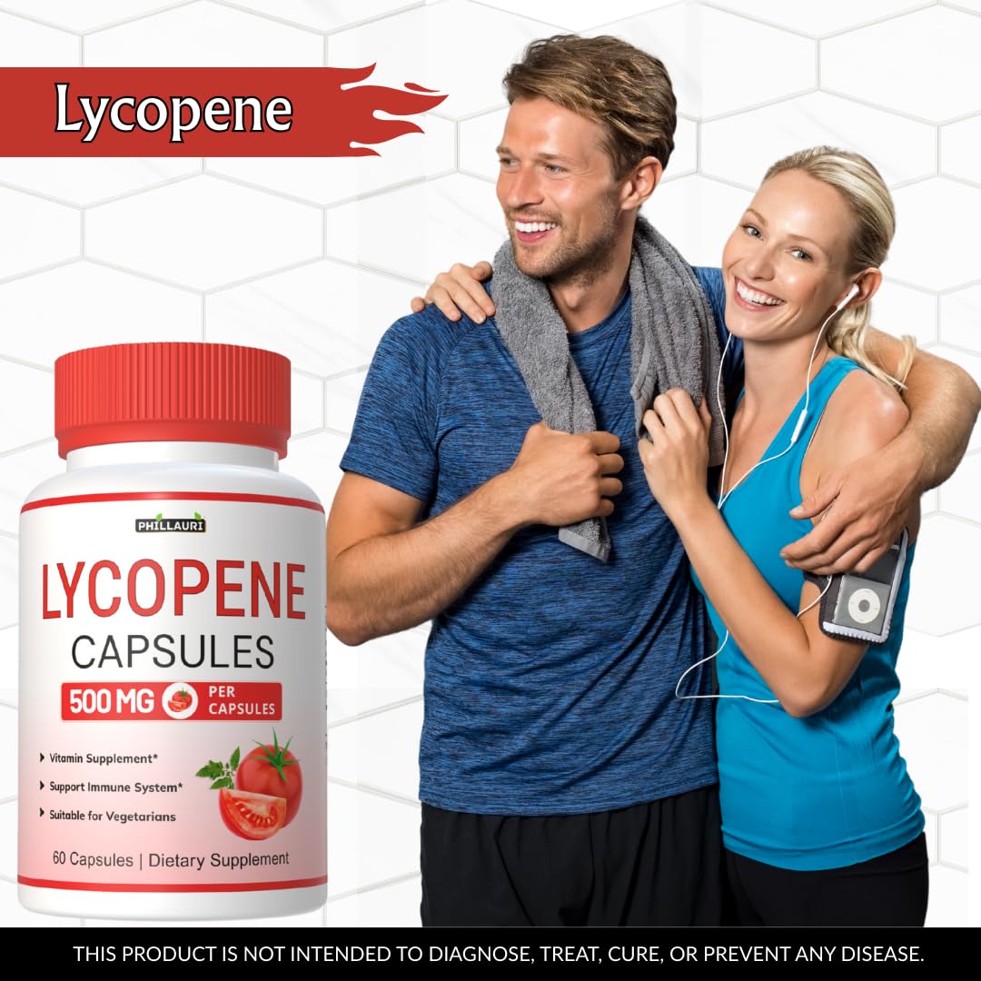 Phillauri Lycopene Supplements for Men Capsules, 300 Capsules