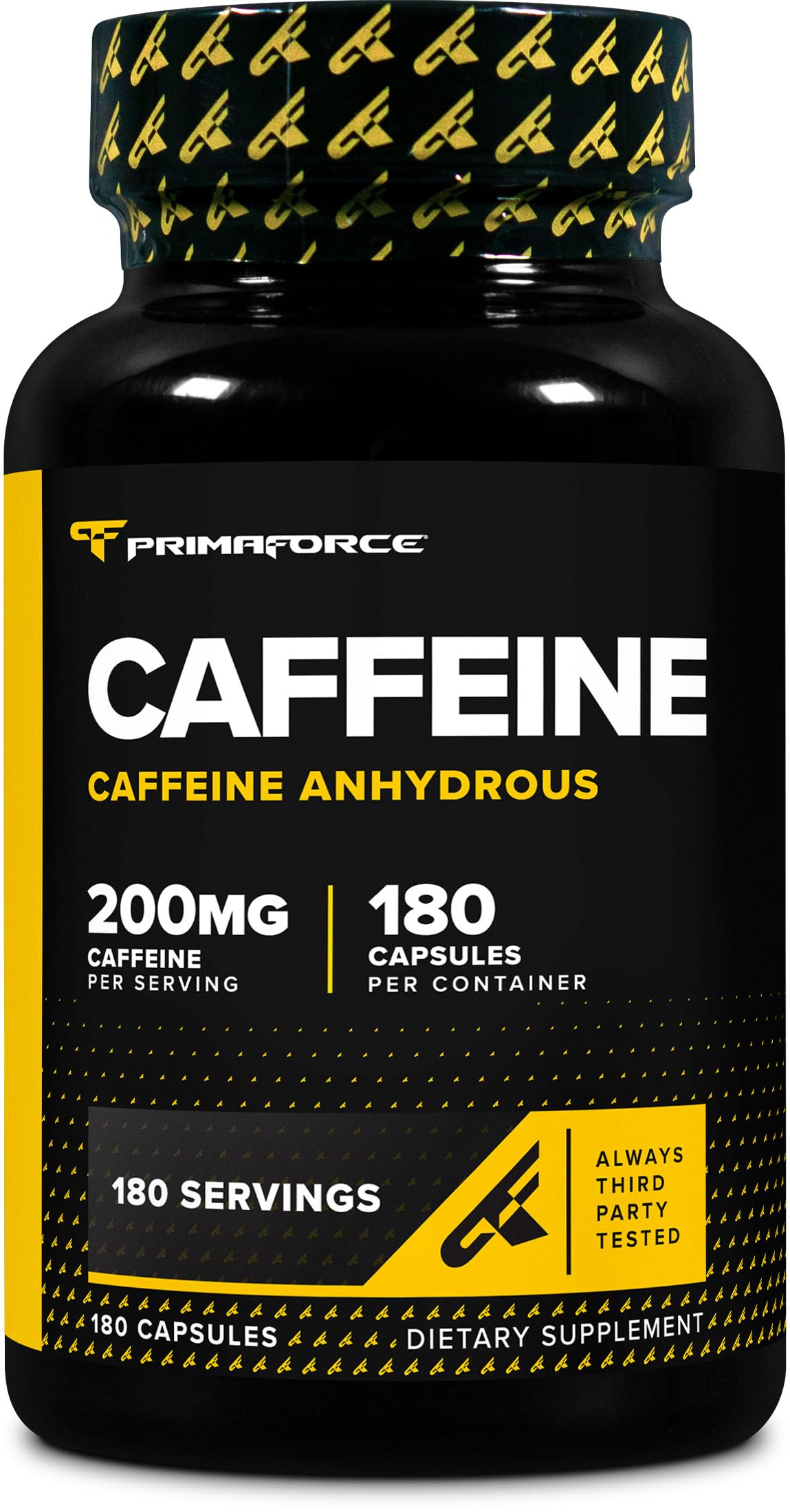 Primaforce Caffeine Pills 200mg Capsule 180 Count