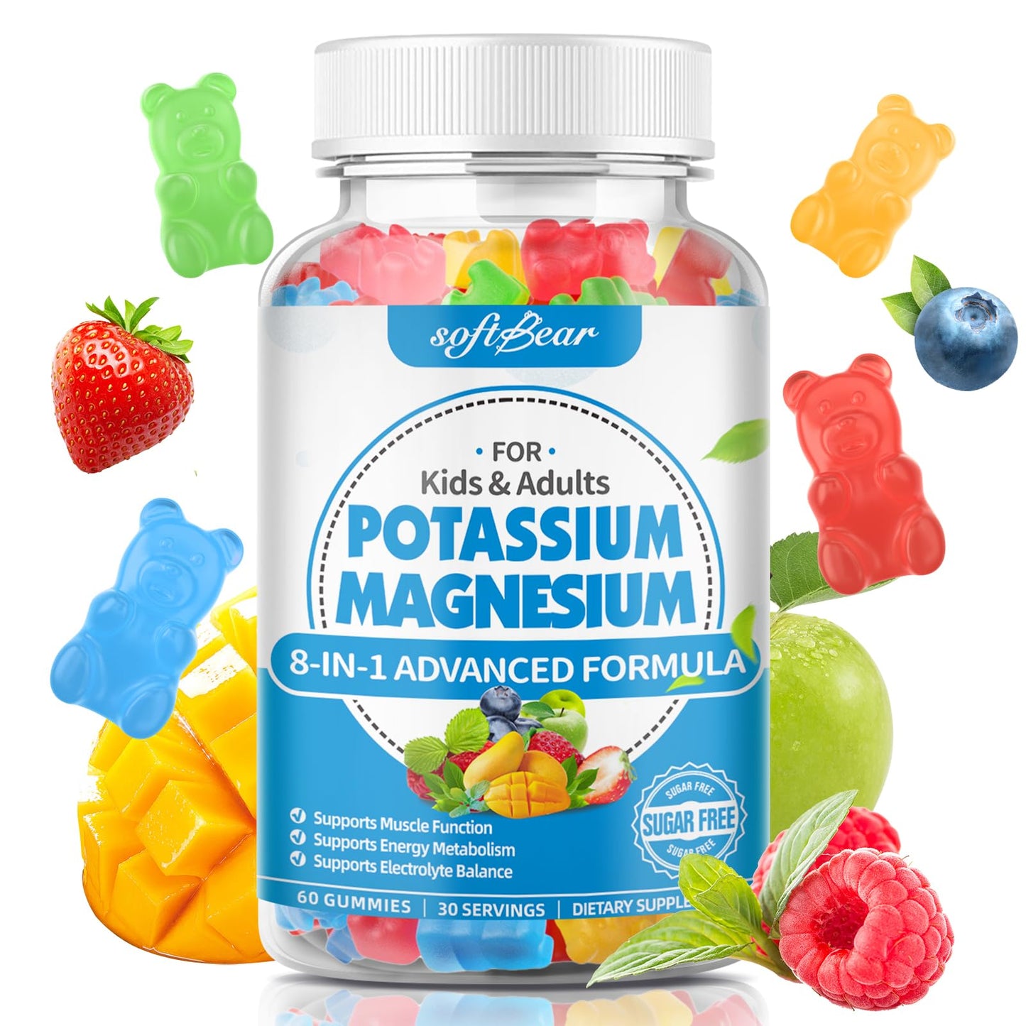 softbear Potassium Gummies 60 Gummies
