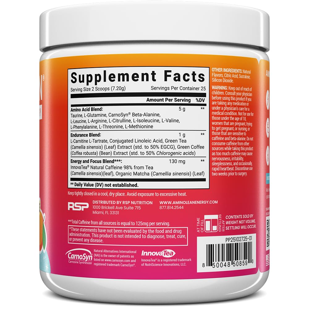 RSP NUTRITION AminoLean Pre Workout Powder 6.35