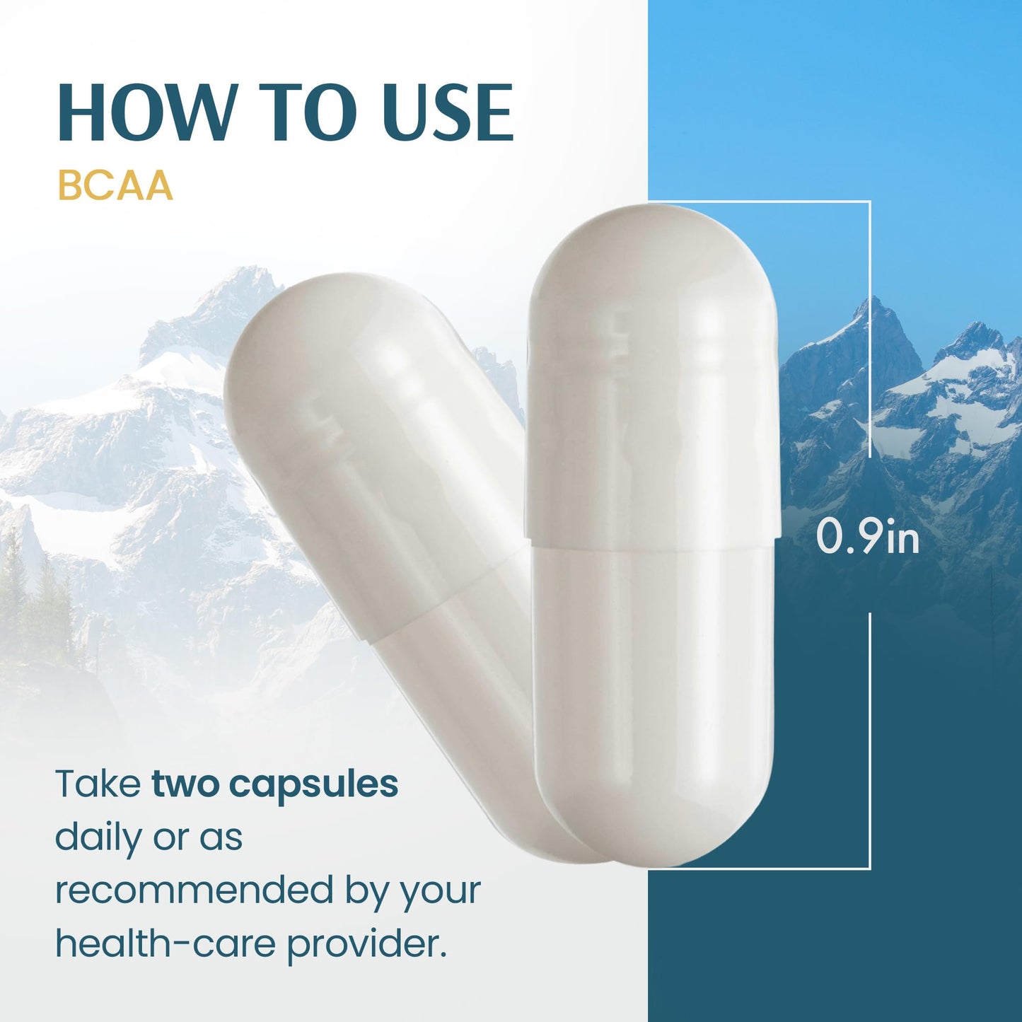 Vykee Nutrition BCAA Capsules, 120 Count