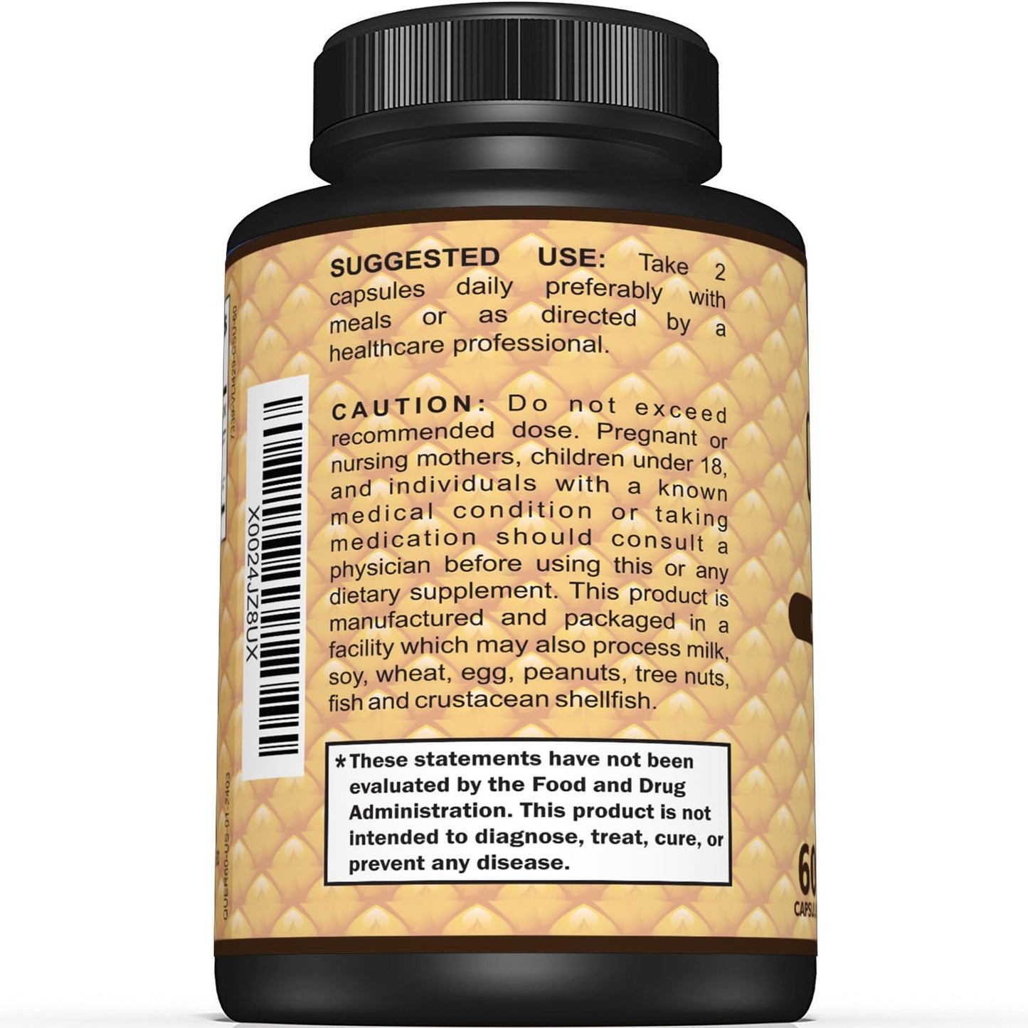 Sunergetic Quercetin & Bromelain Supplement Capsule 60 Capsules
