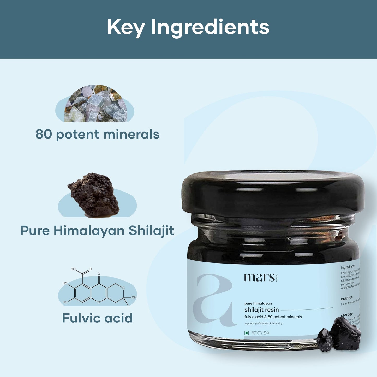 Mars by GHC Himalayan Organic Shilajit Resin Softgels, Pack of 3