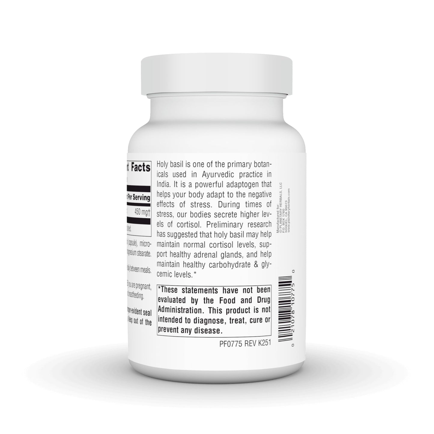 Planetary Herbals Holy Basil Extract Capsule, 180 Count