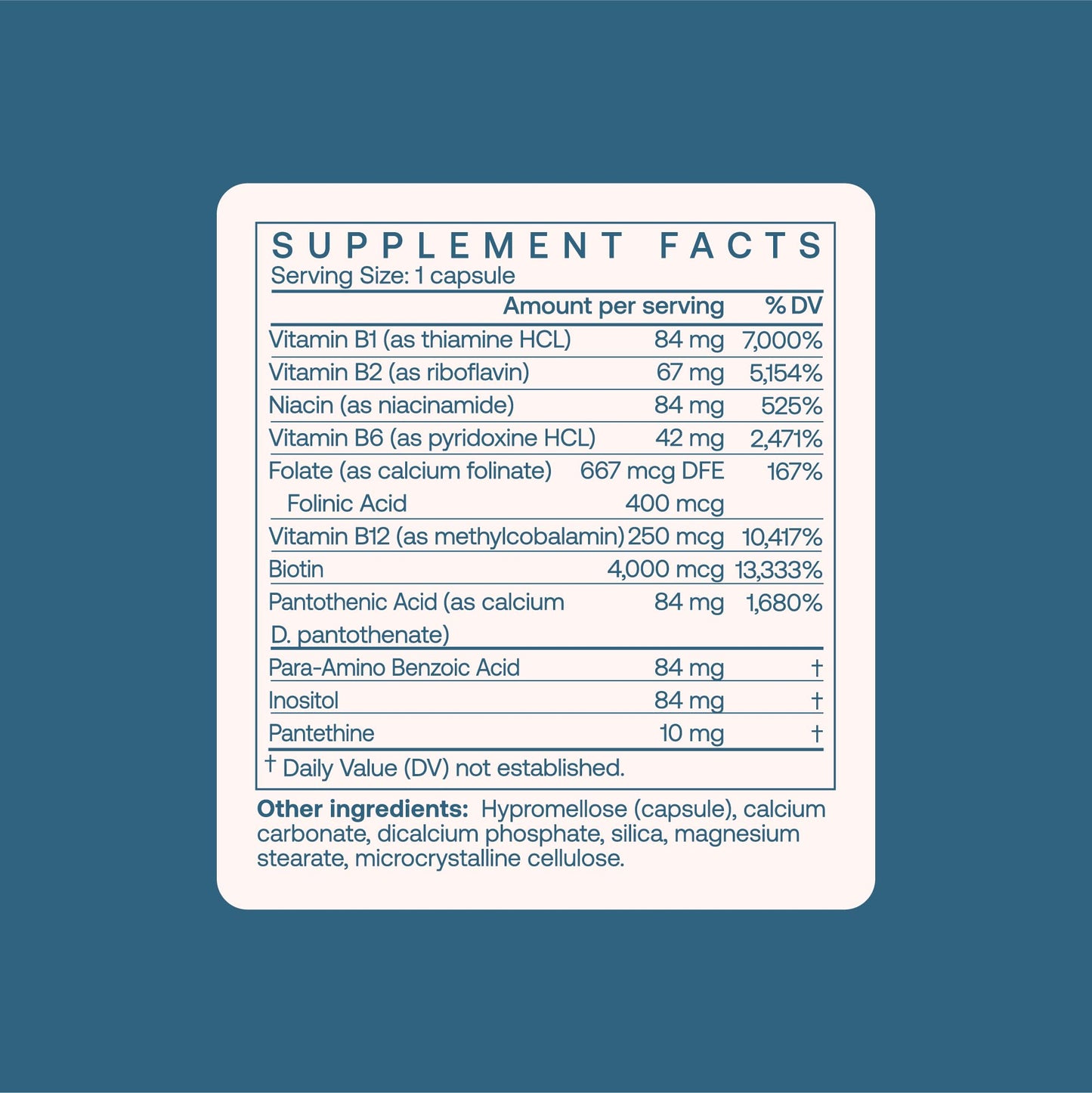BodyBio Vitamin B Complex Capsule 90 Capsules