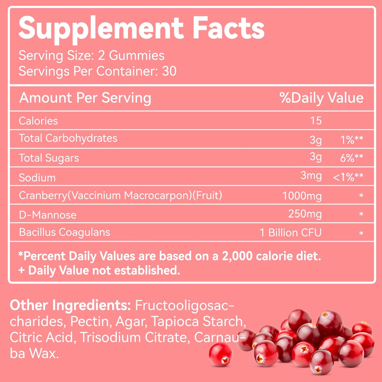 SmildeHeal Cranberry Gummies Gummy 60 Count