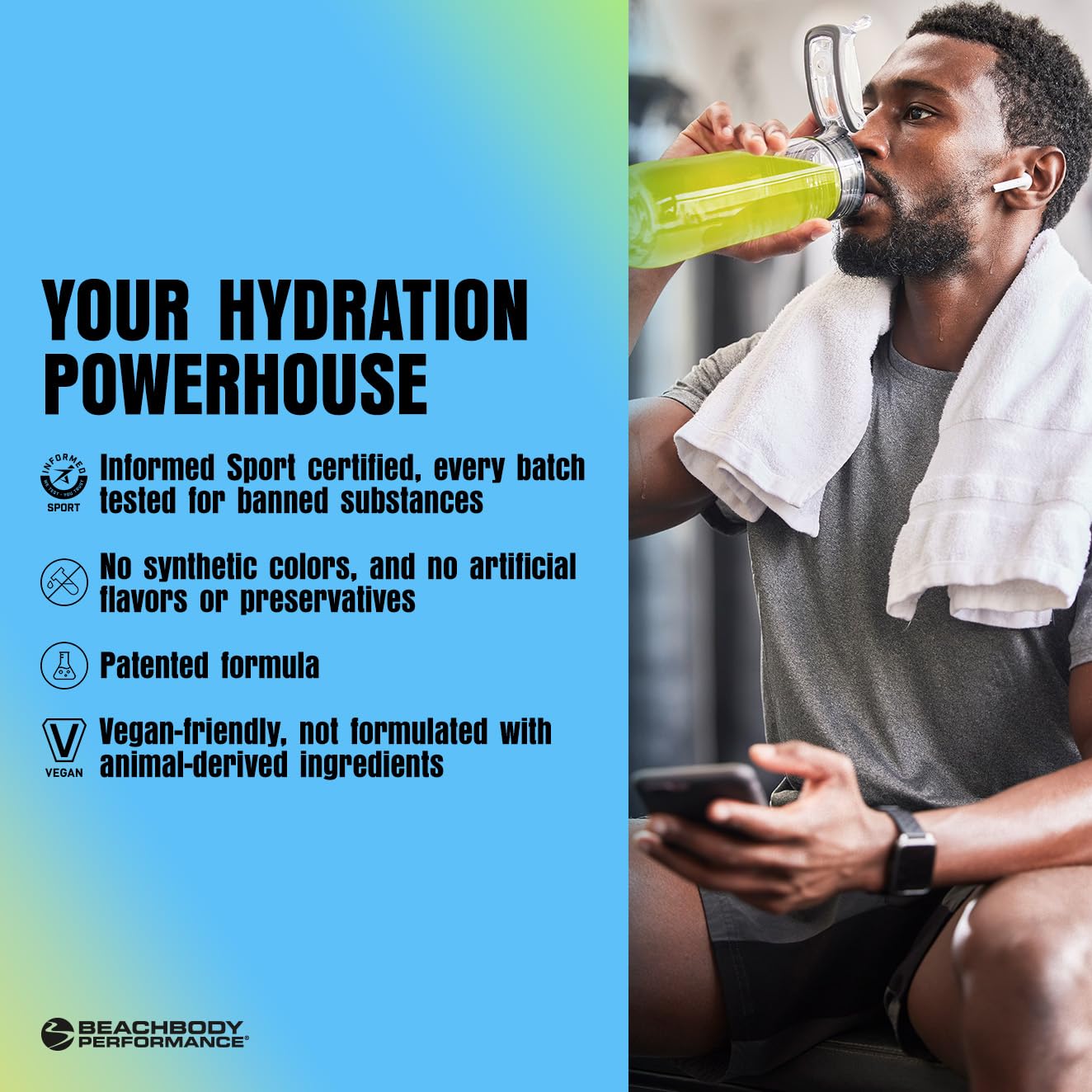 BODi Hydrate Performance Hydration Supplement, Quercetin Enriched Electrolyte Powder 16.23 oz
