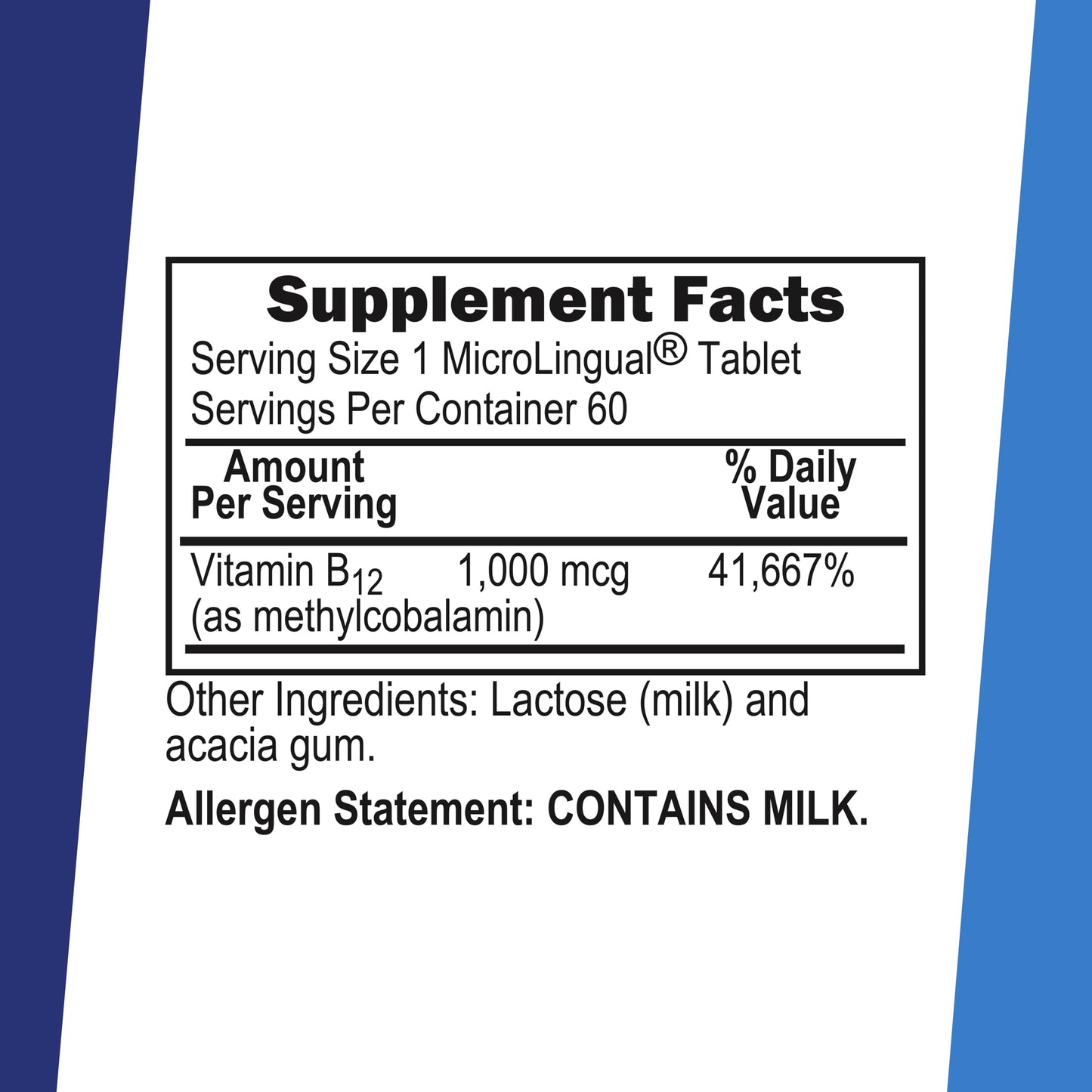 Superior Source No Shot Methylcobalamin B-12 1,000 mcg Sublingual Tablets, 60 Count