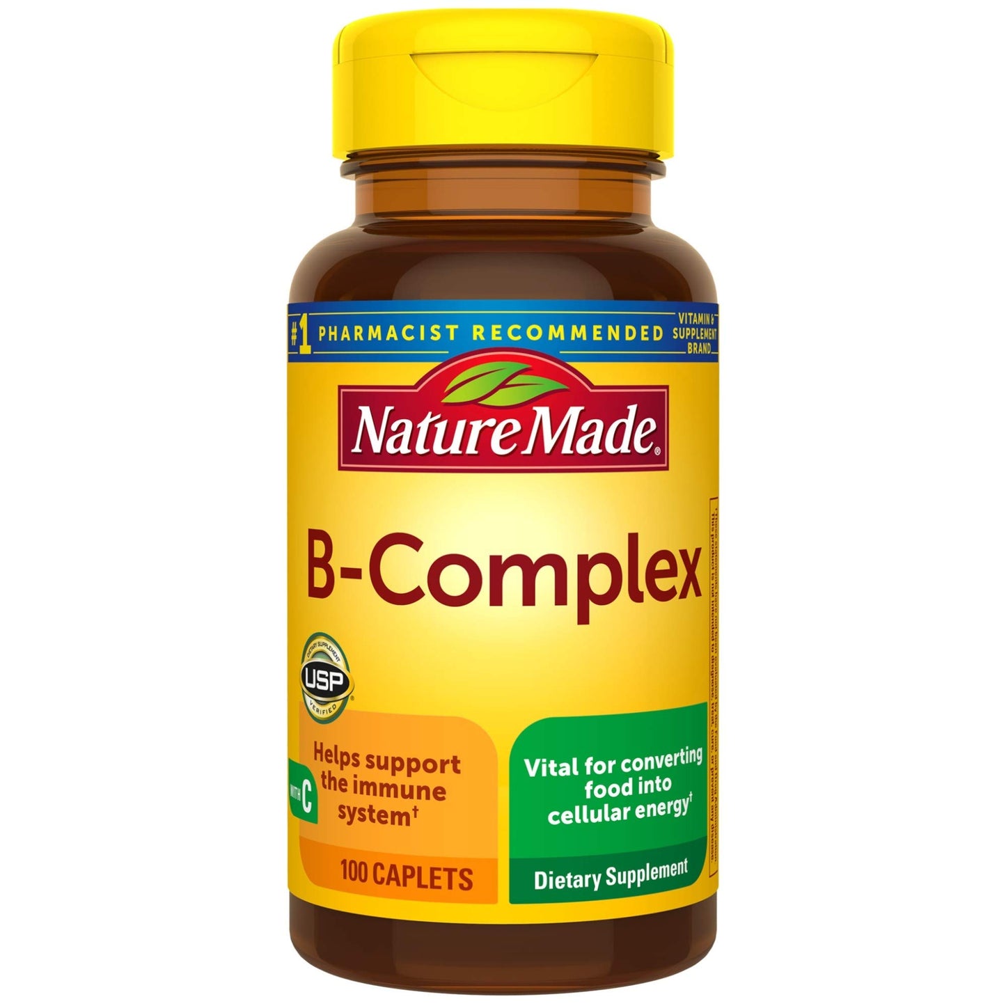 Nature Made B-Complex with Vitamin C Caplets 100 Count