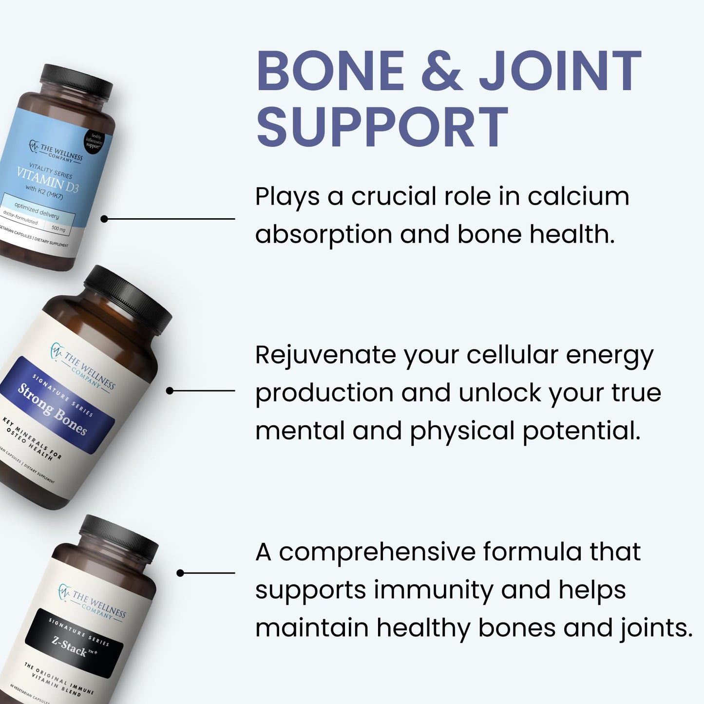 The Wellness Company Strong Bones Capsules 60 Capsules