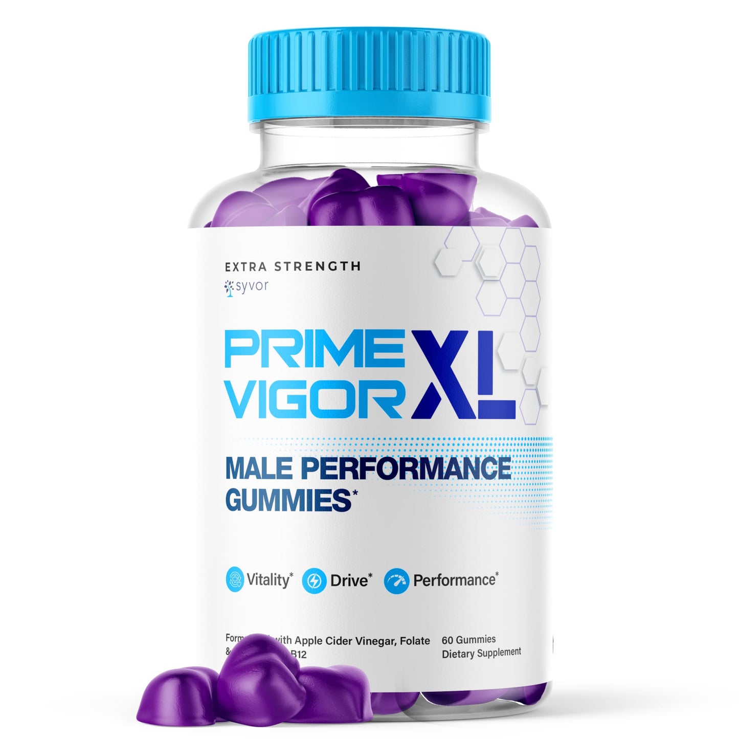 Syvor Prime Vigor XL Gummies 60 Count