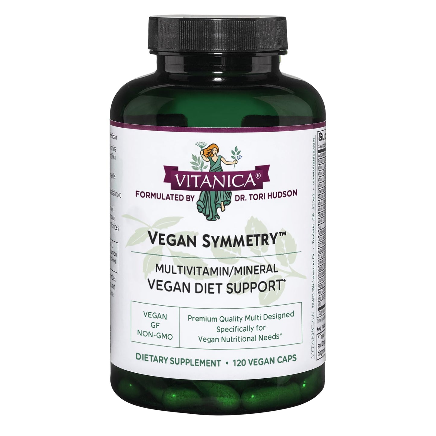 Vitanica Vegan Symmetry Multivitamin Capsules, 120 Capsules