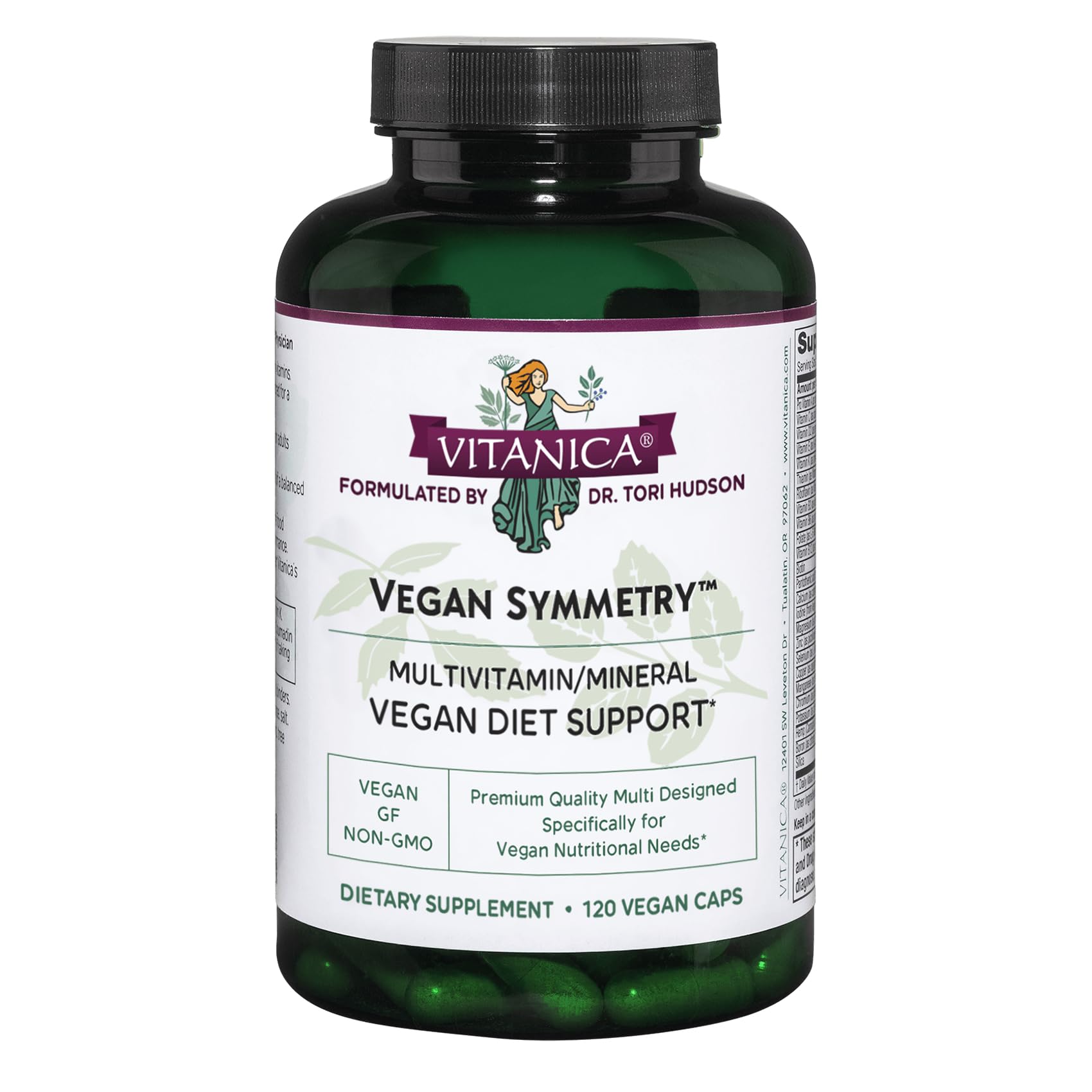 Vitanica Vegan Symmetry Multivitamin Capsules, 120 Capsules