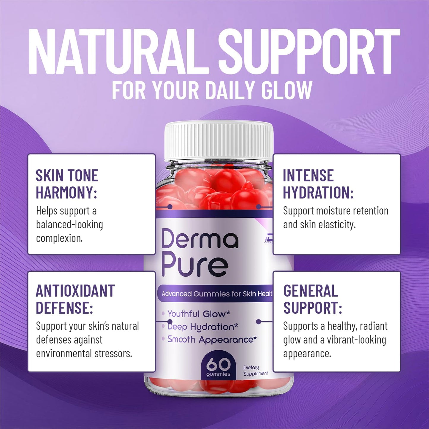 Indelo Derma Pure ACV Gummies 60 Gummies
